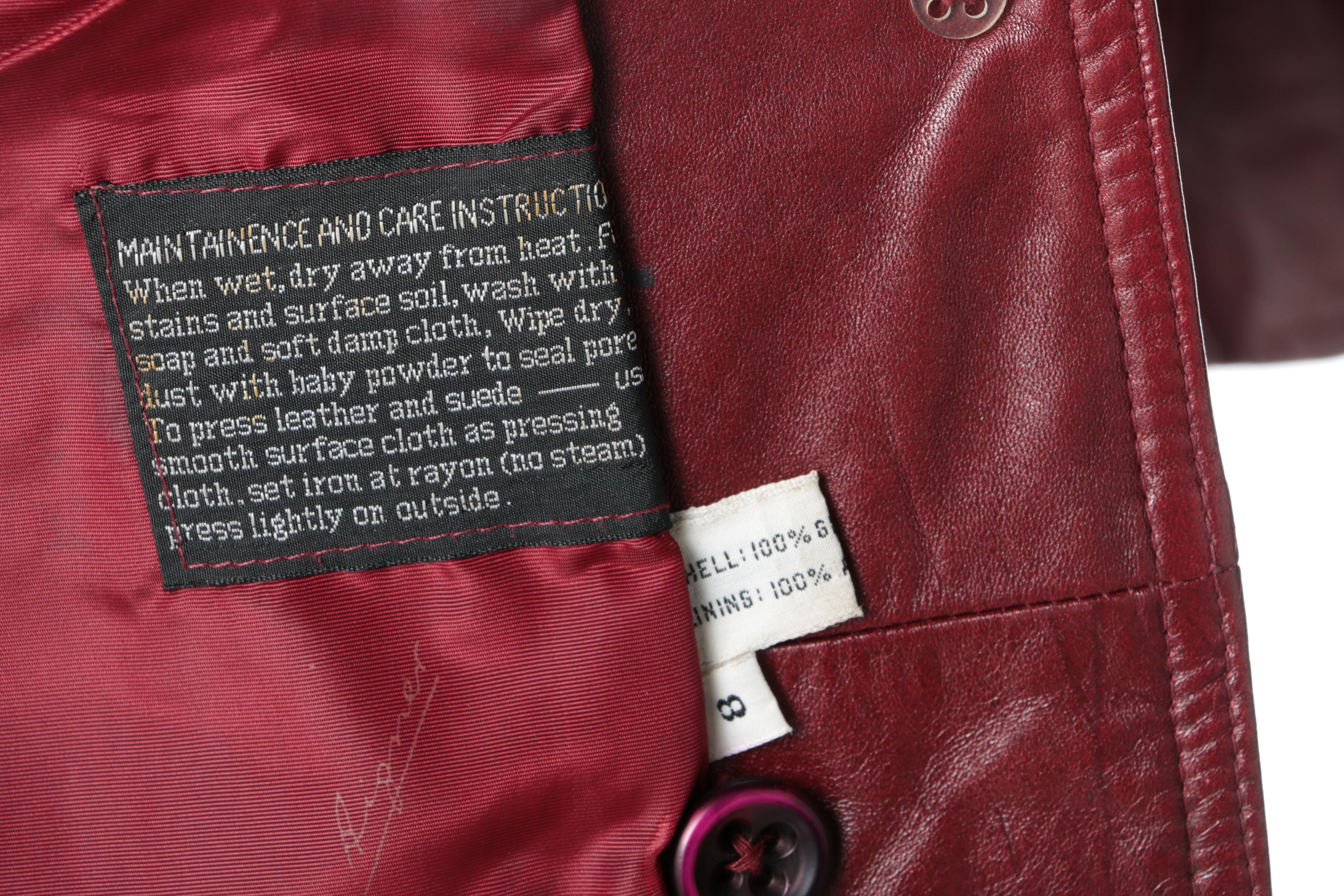 Women's Vintage Etienne Aigner Leather Jacket