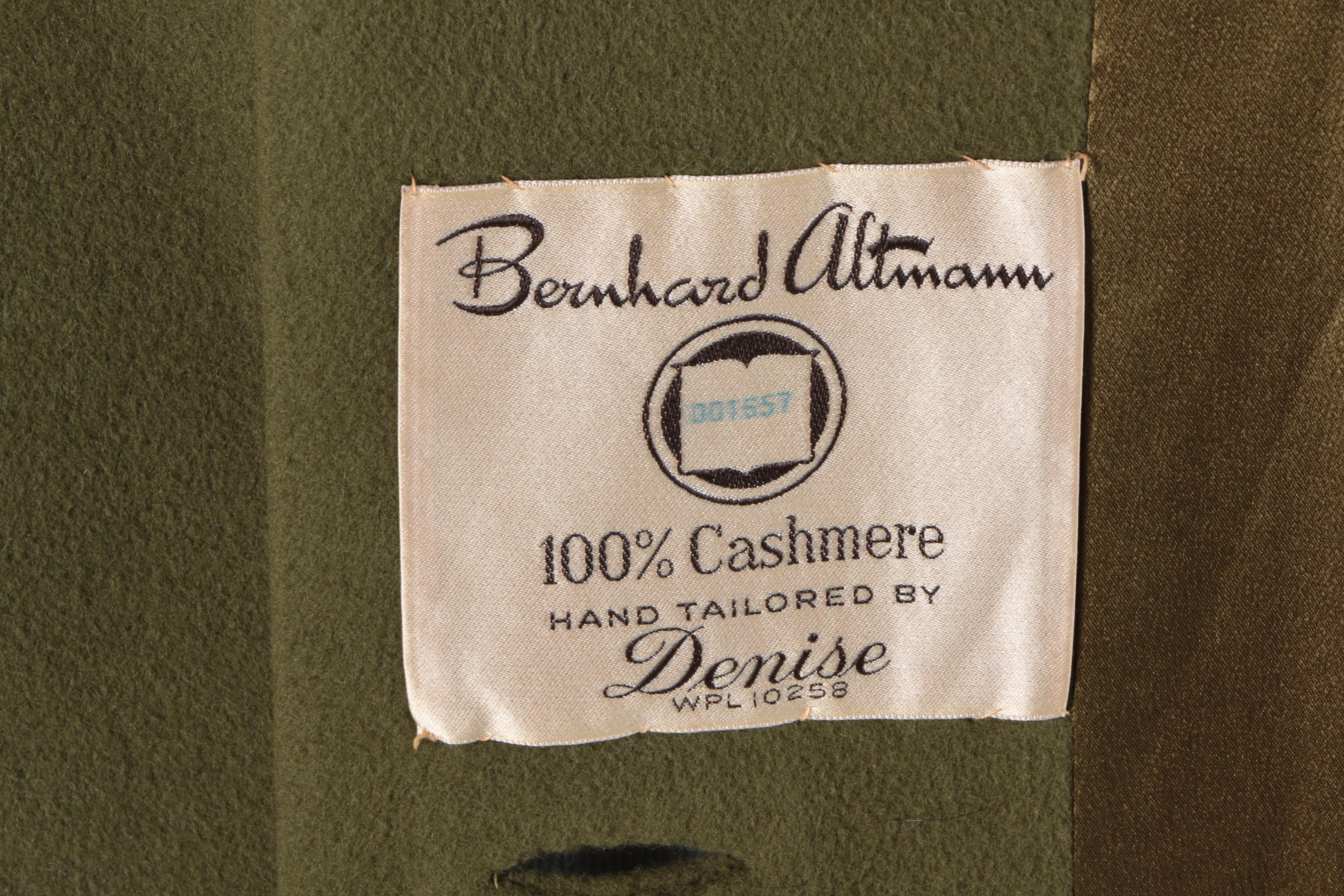 Vintage Cashmere Coat with Fur Collar and Evening Bag