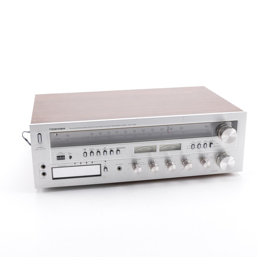 Vintage Toshiba 8-Track Stereo Receiver