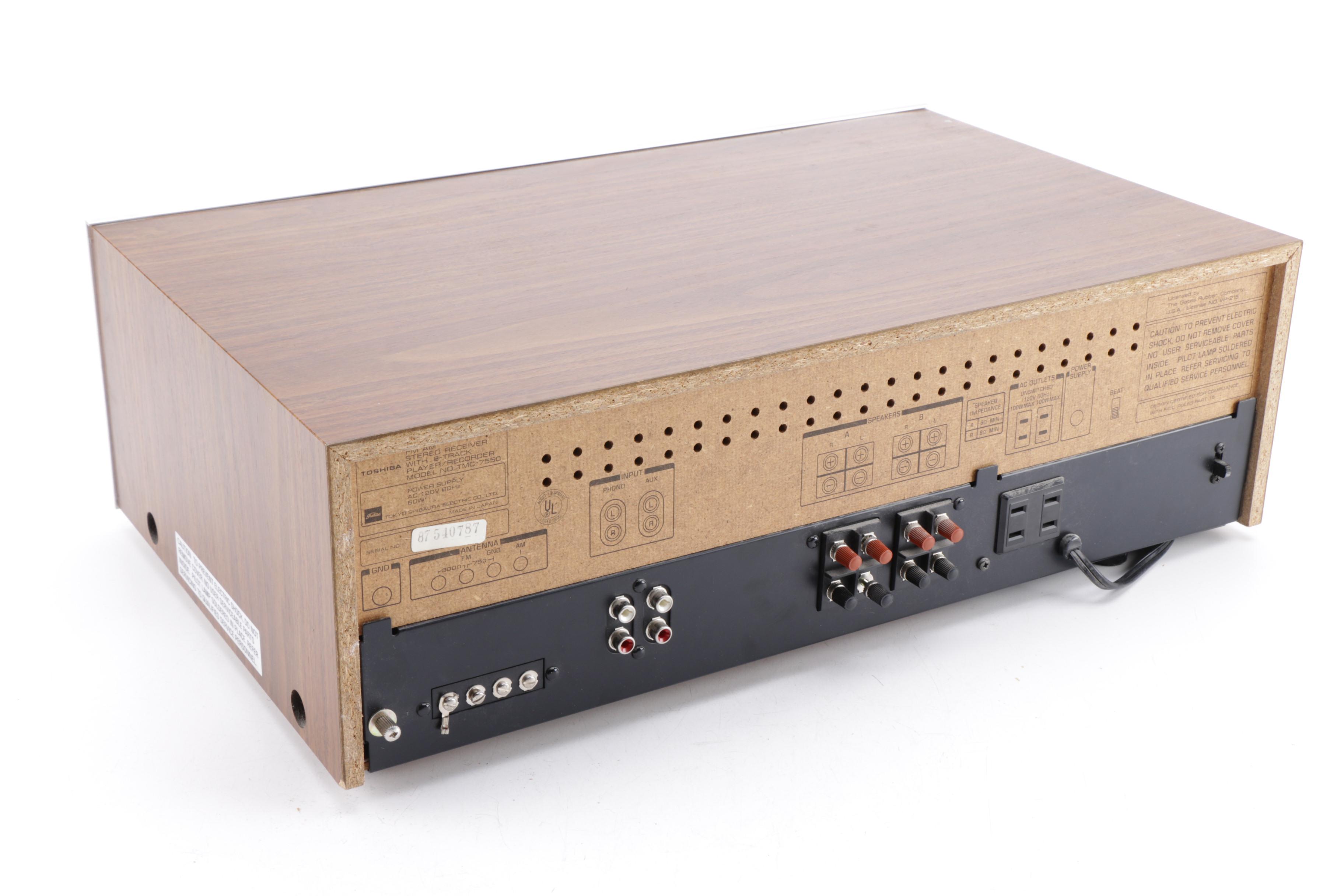 Vintage Toshiba 8-Track Stereo Receiver