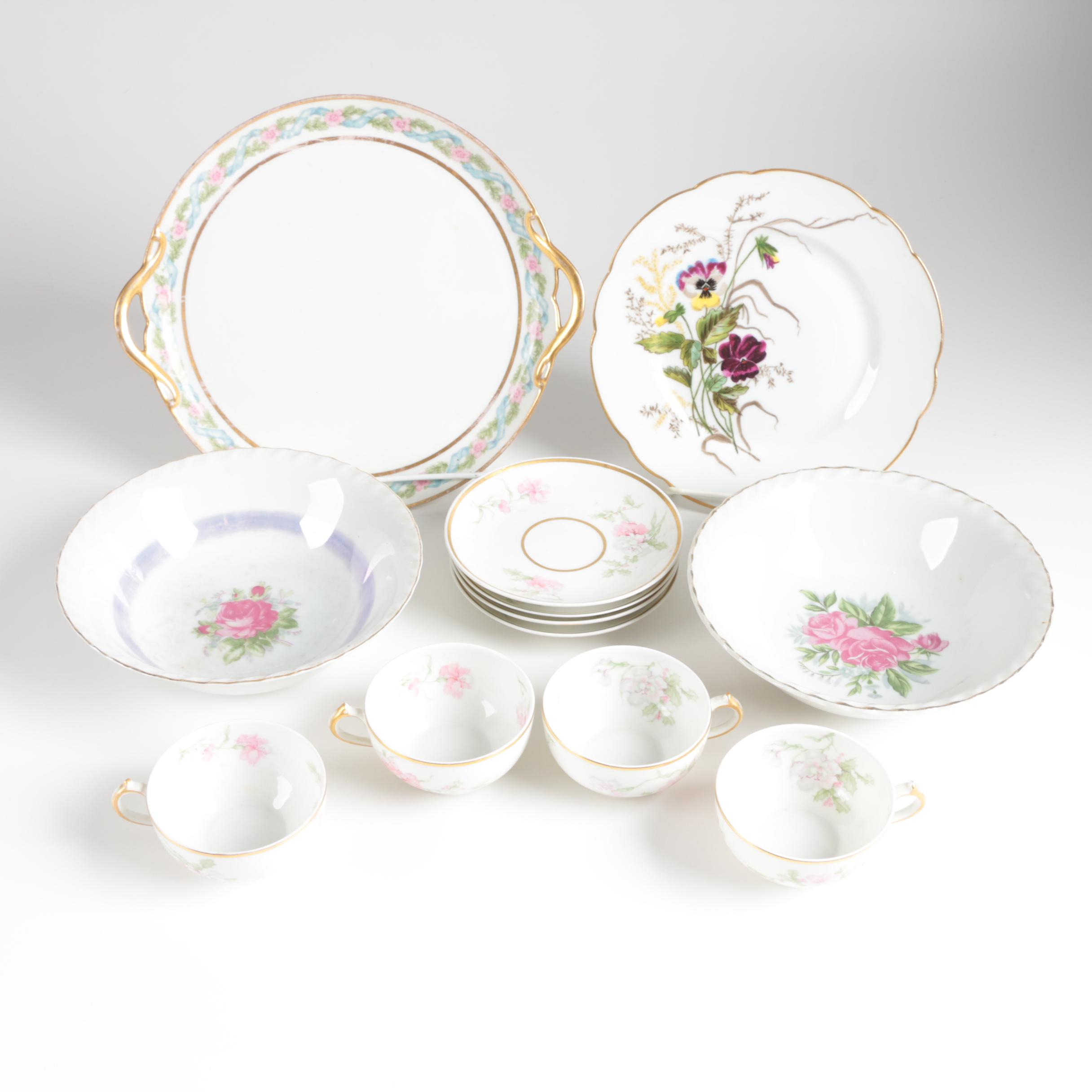 Porcelain Tableware Including Limoges