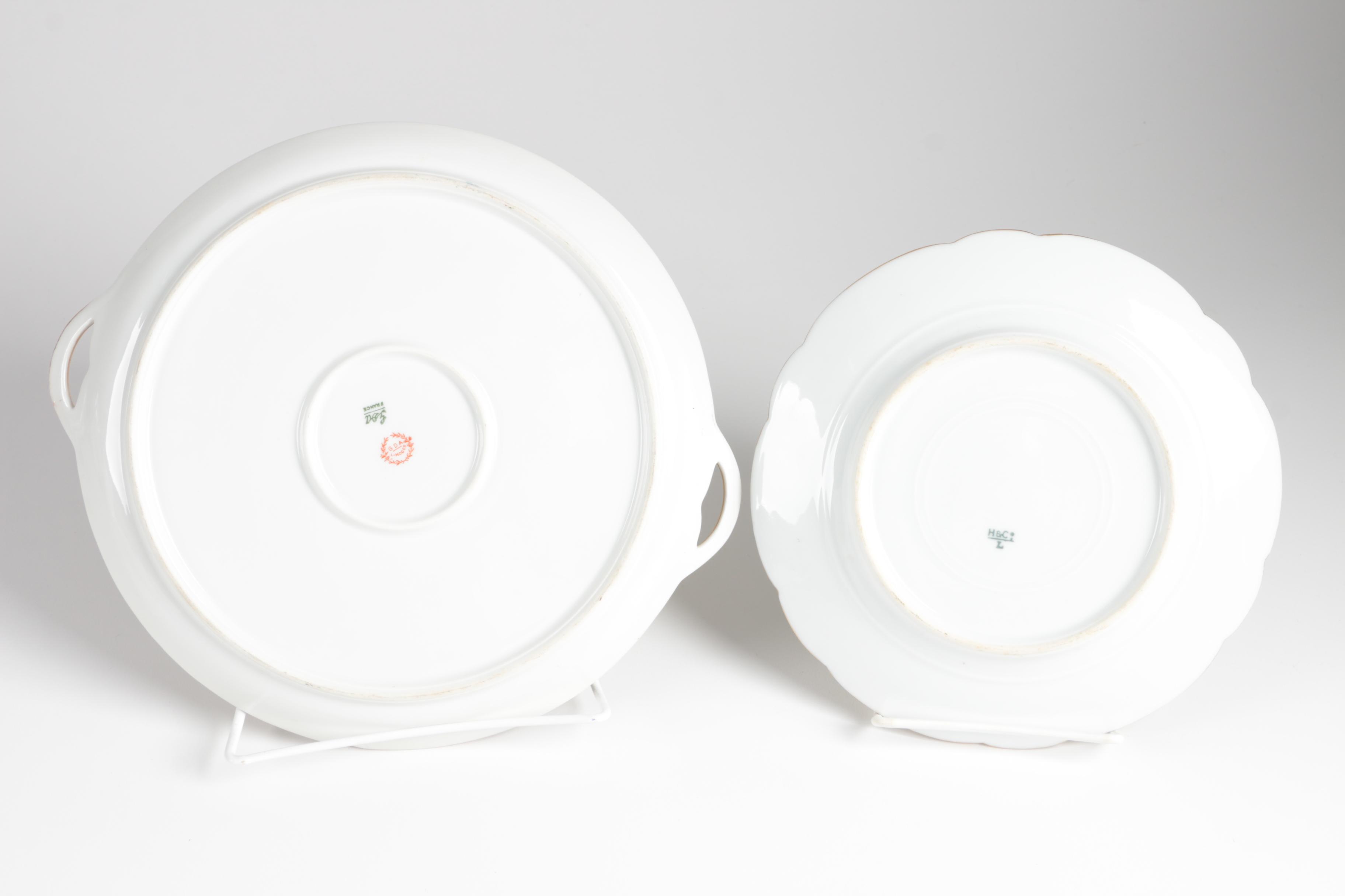 Porcelain Tableware Including Limoges