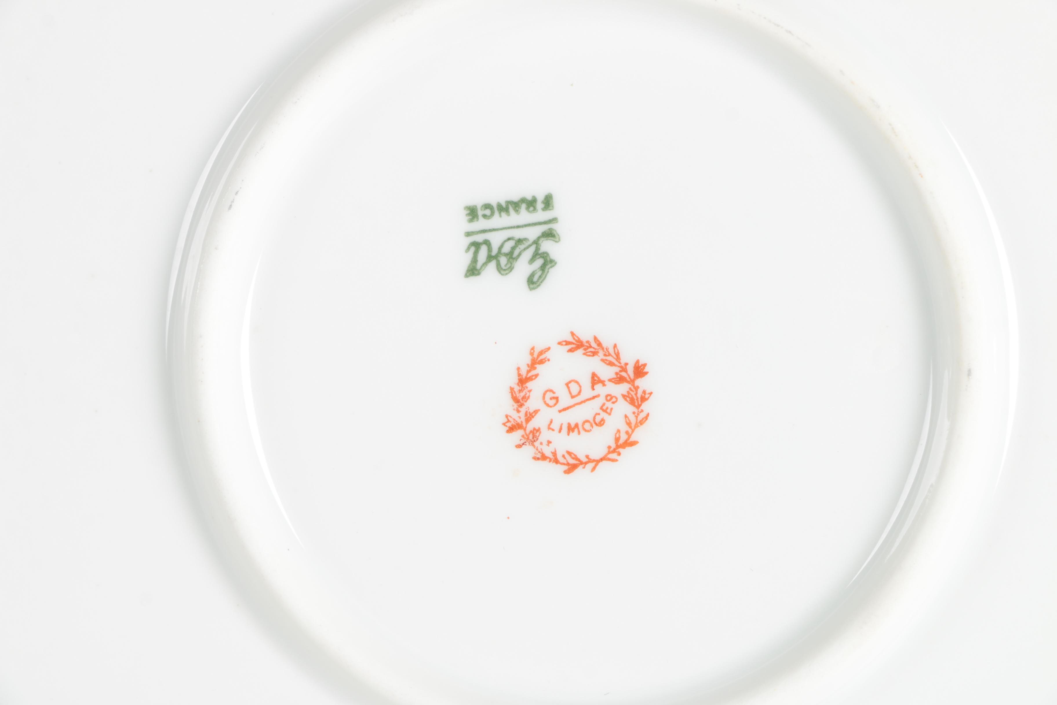 Porcelain Tableware Including Limoges