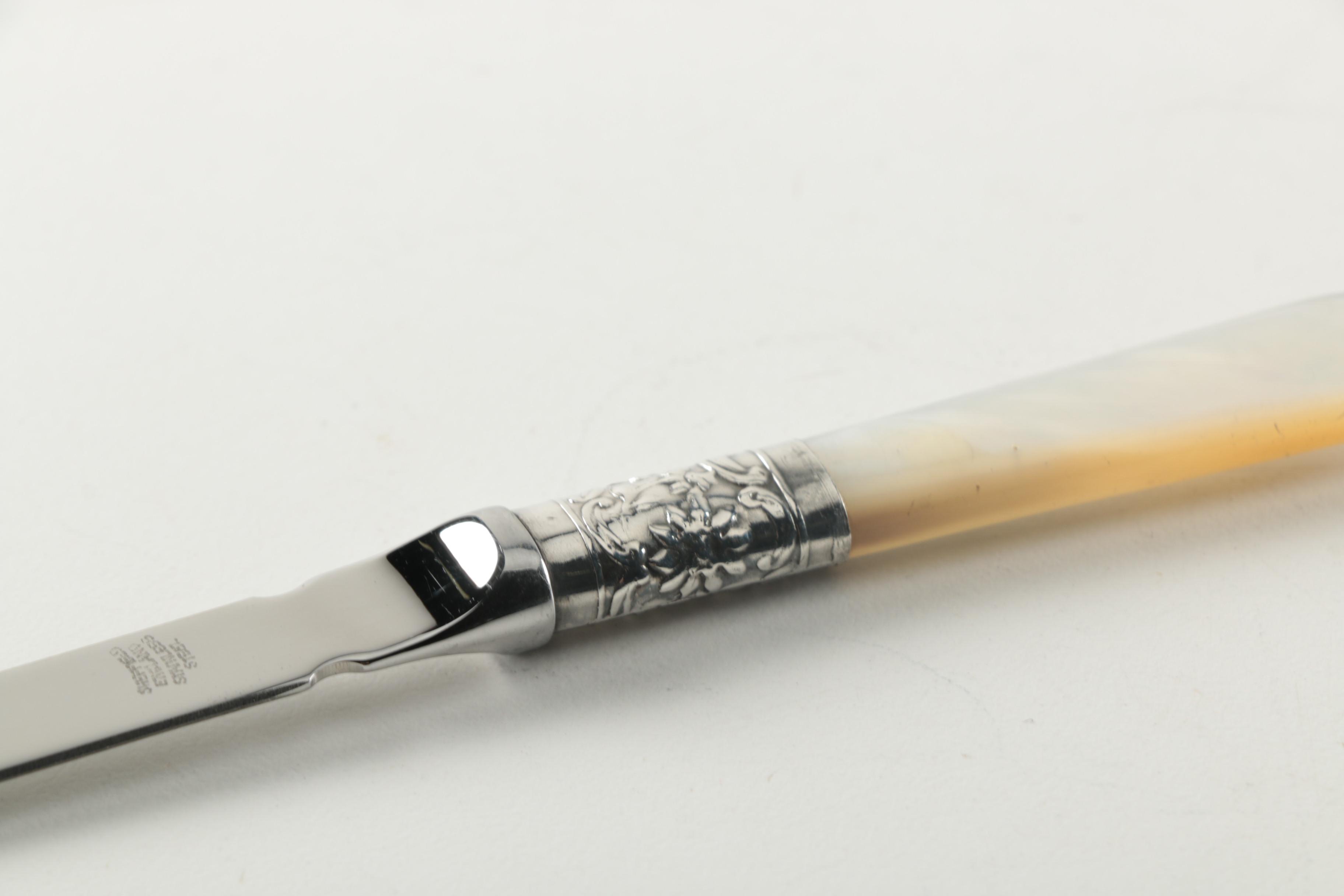 Letter Openers with Sterling and Mother of Pearl Handles Including S. Kirk & Son