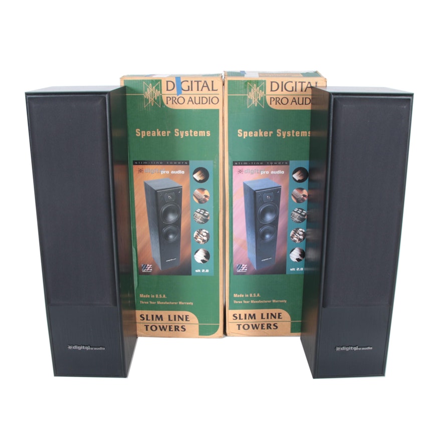 Digital Pro Audio Slimline Tower Speakers