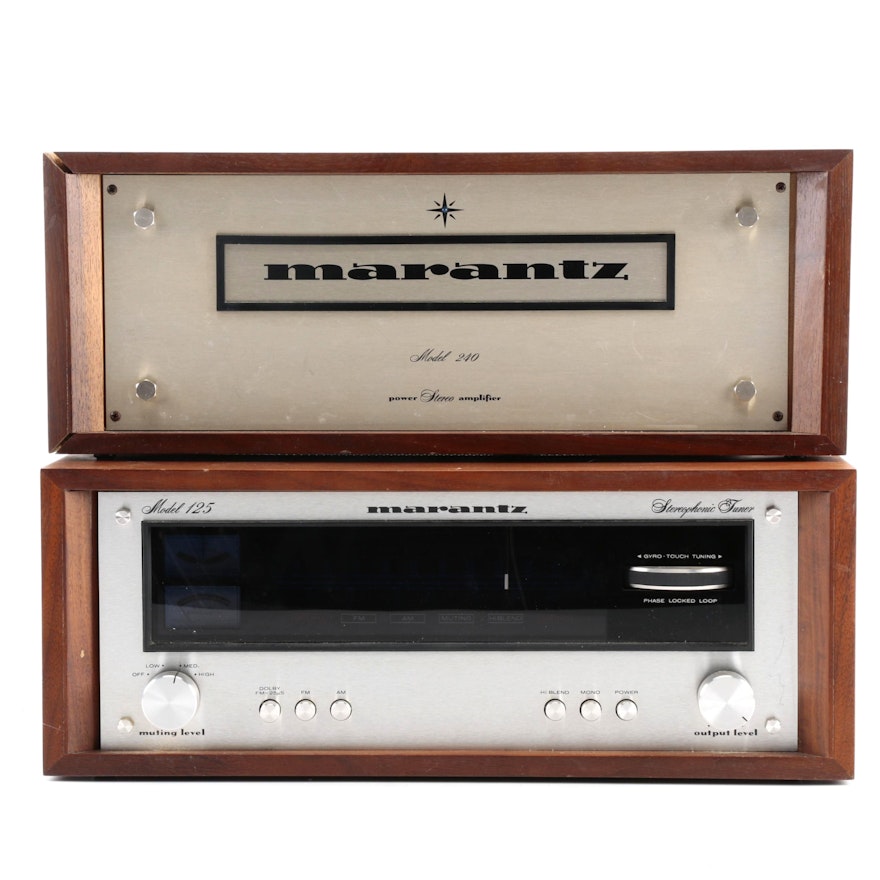 Vintage Marantz Stereophonic Tuner and Amplifier