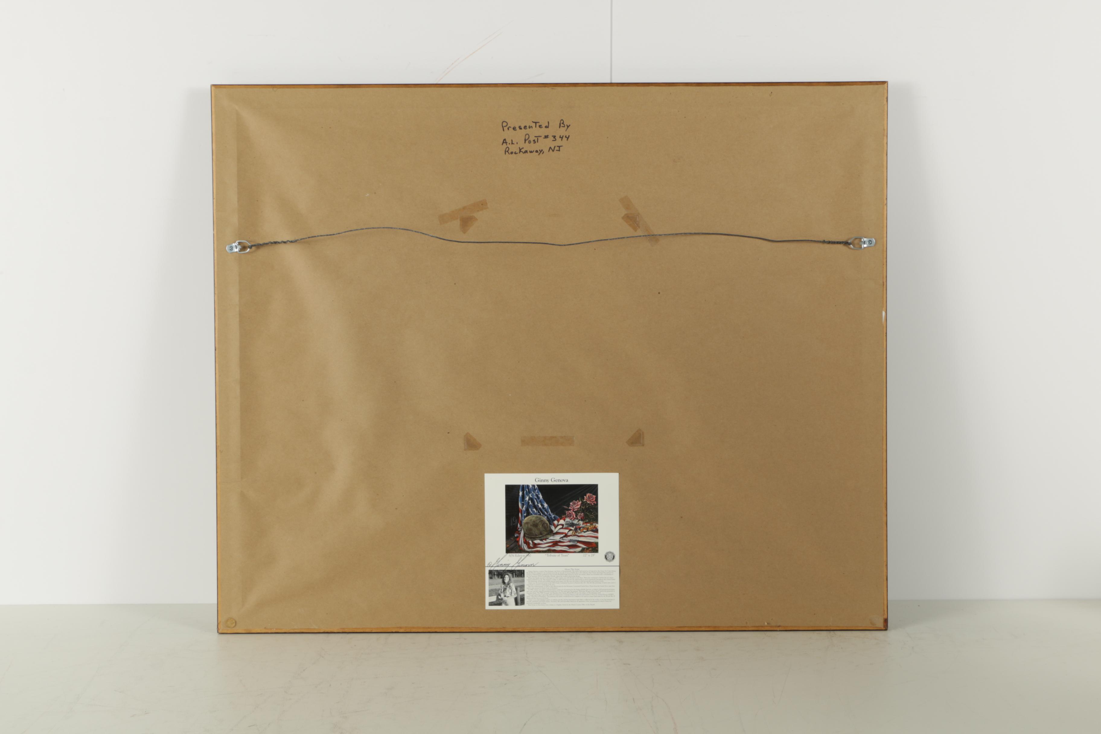 Ginny Genova 1990 Limited Edition Offset Lithograph "Tribute of Tears"