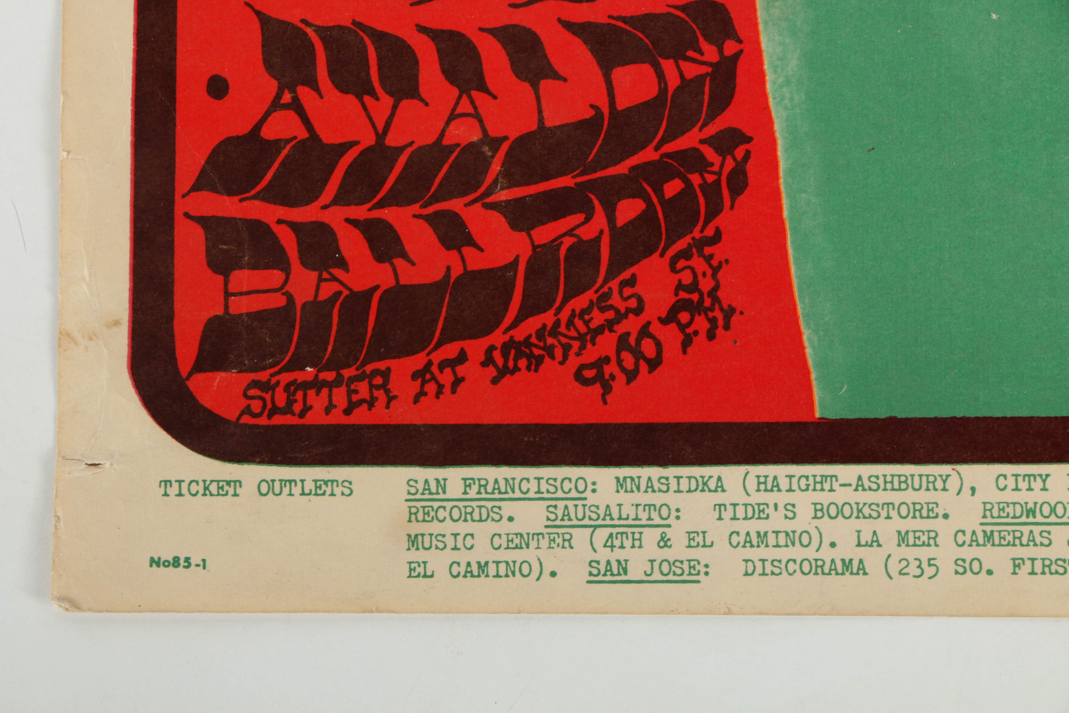 Alton Kelley Serigraph on Paper "Avalon Ballroom 1967"