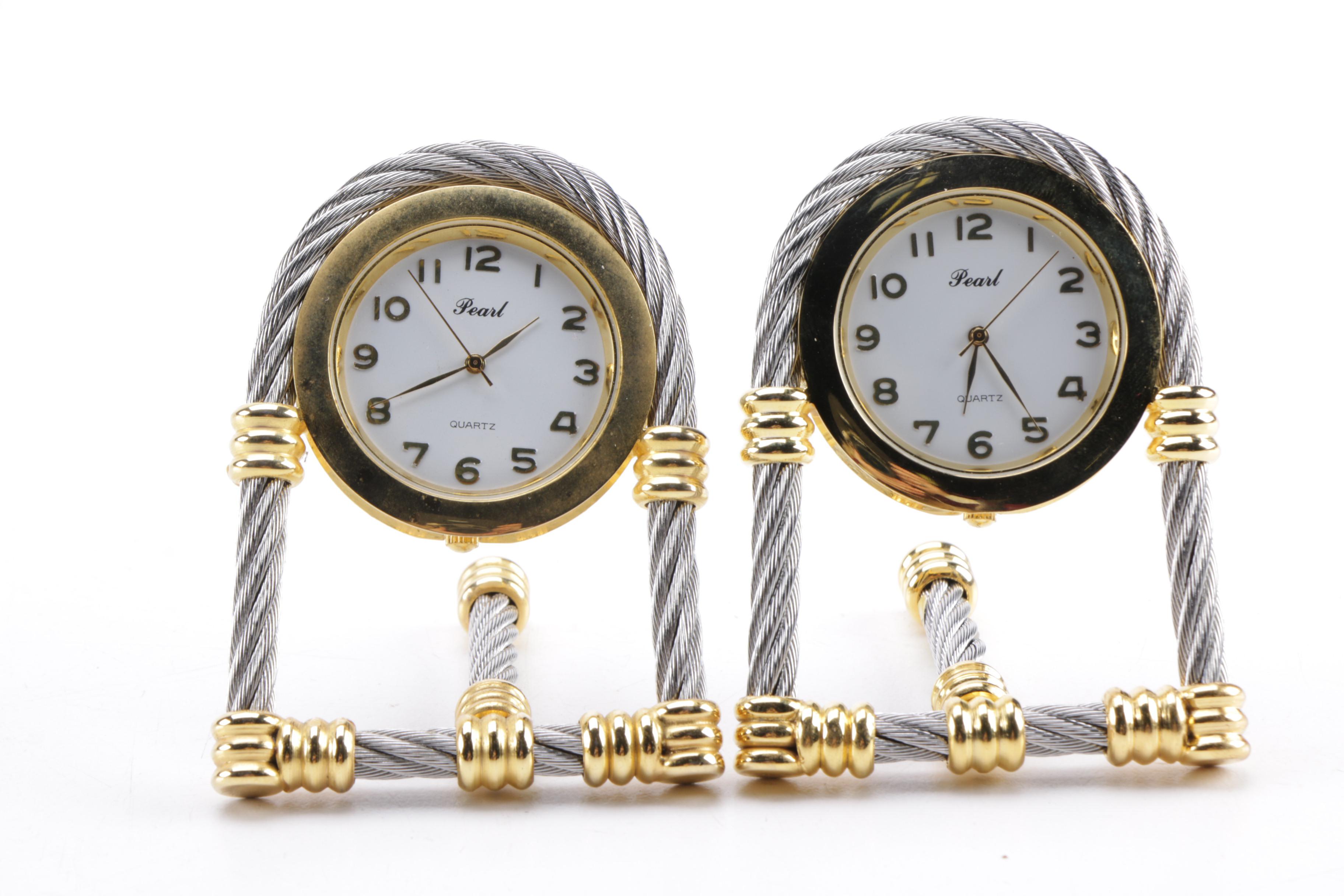 Desk Clocks Including Tiffany & Co.