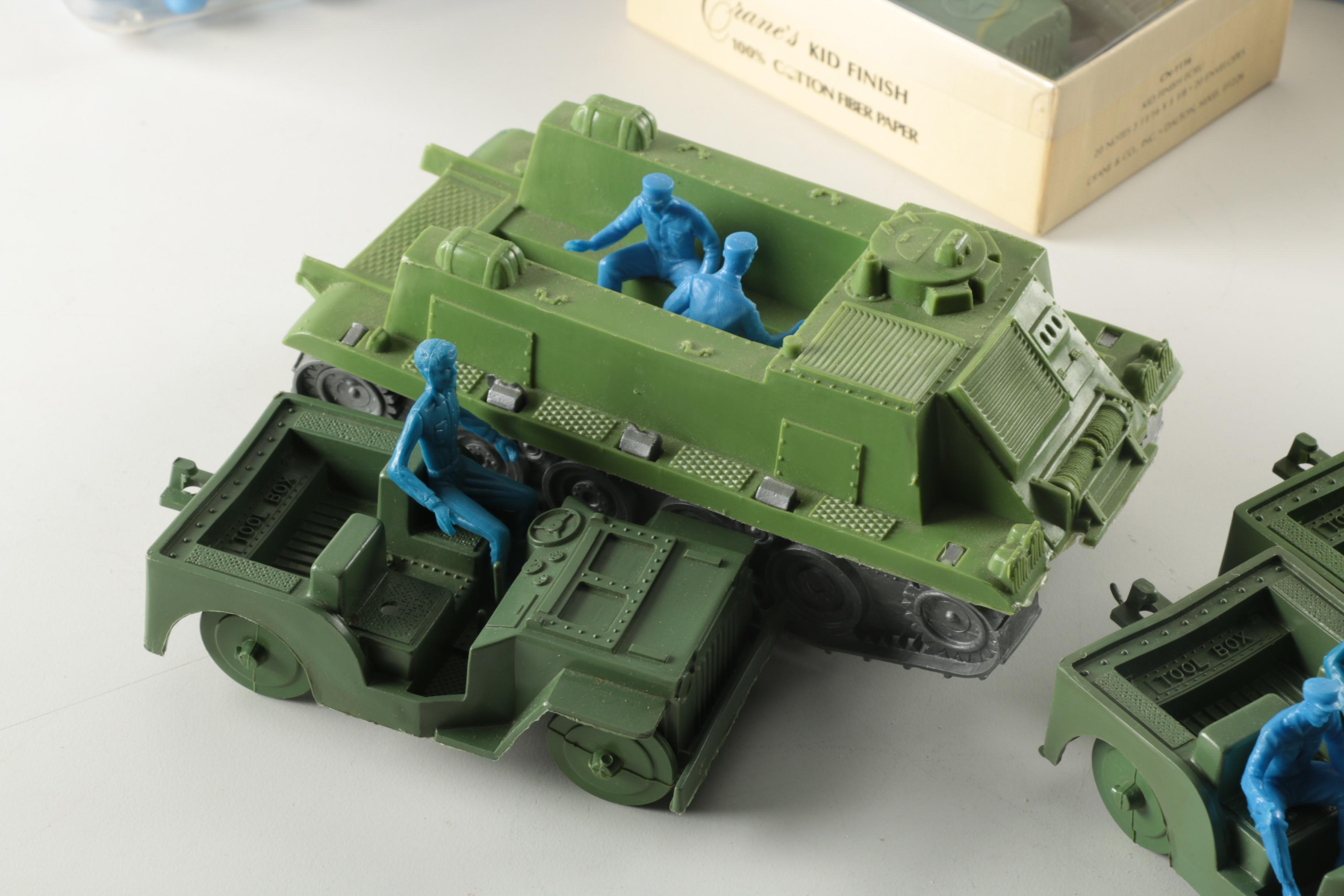 Collection of Toy Army Soldiers and Vehicles