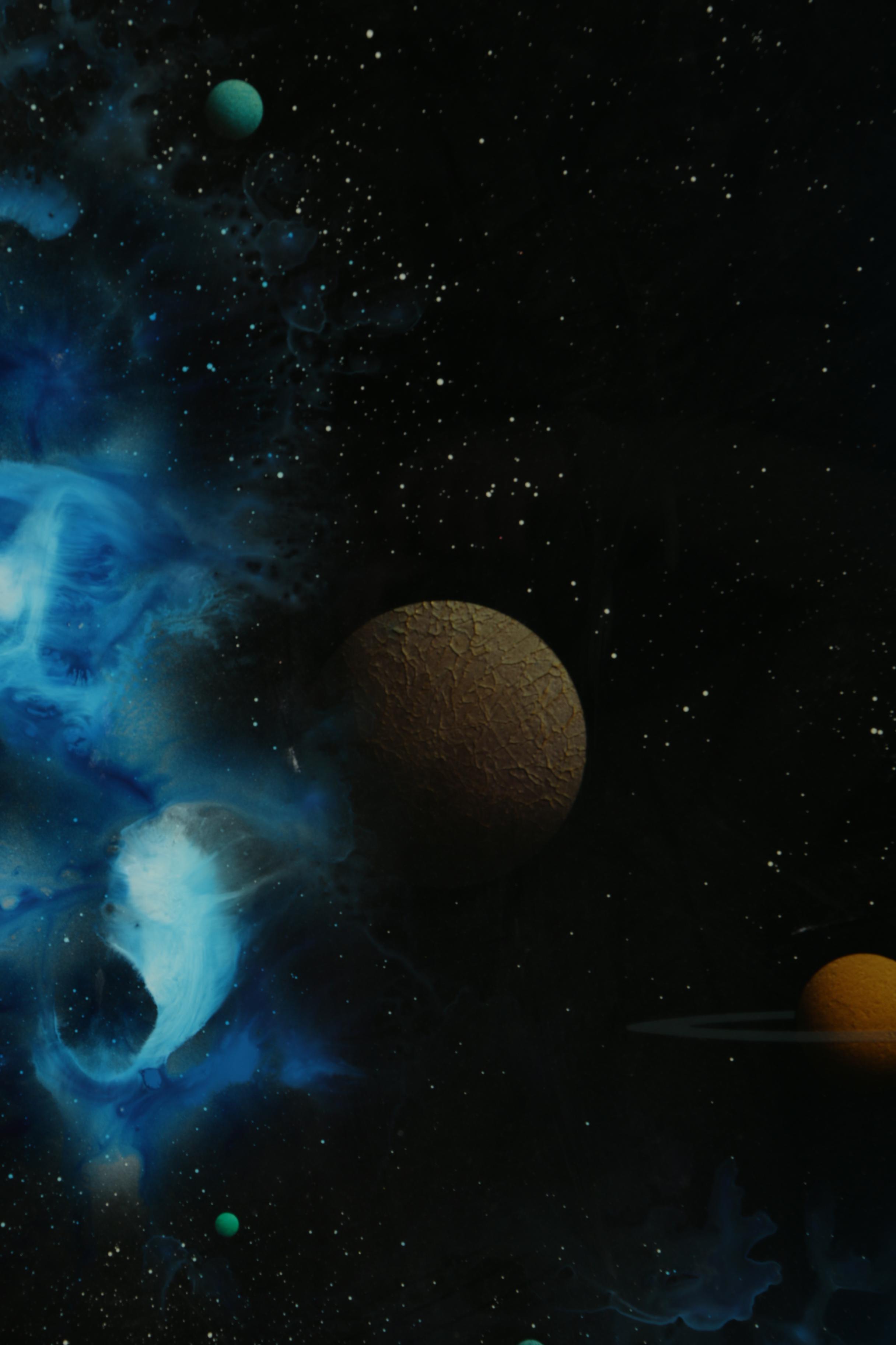 Dave Archer Reverse Glass Acrylic Painting "Heavenly Stepping Stones"