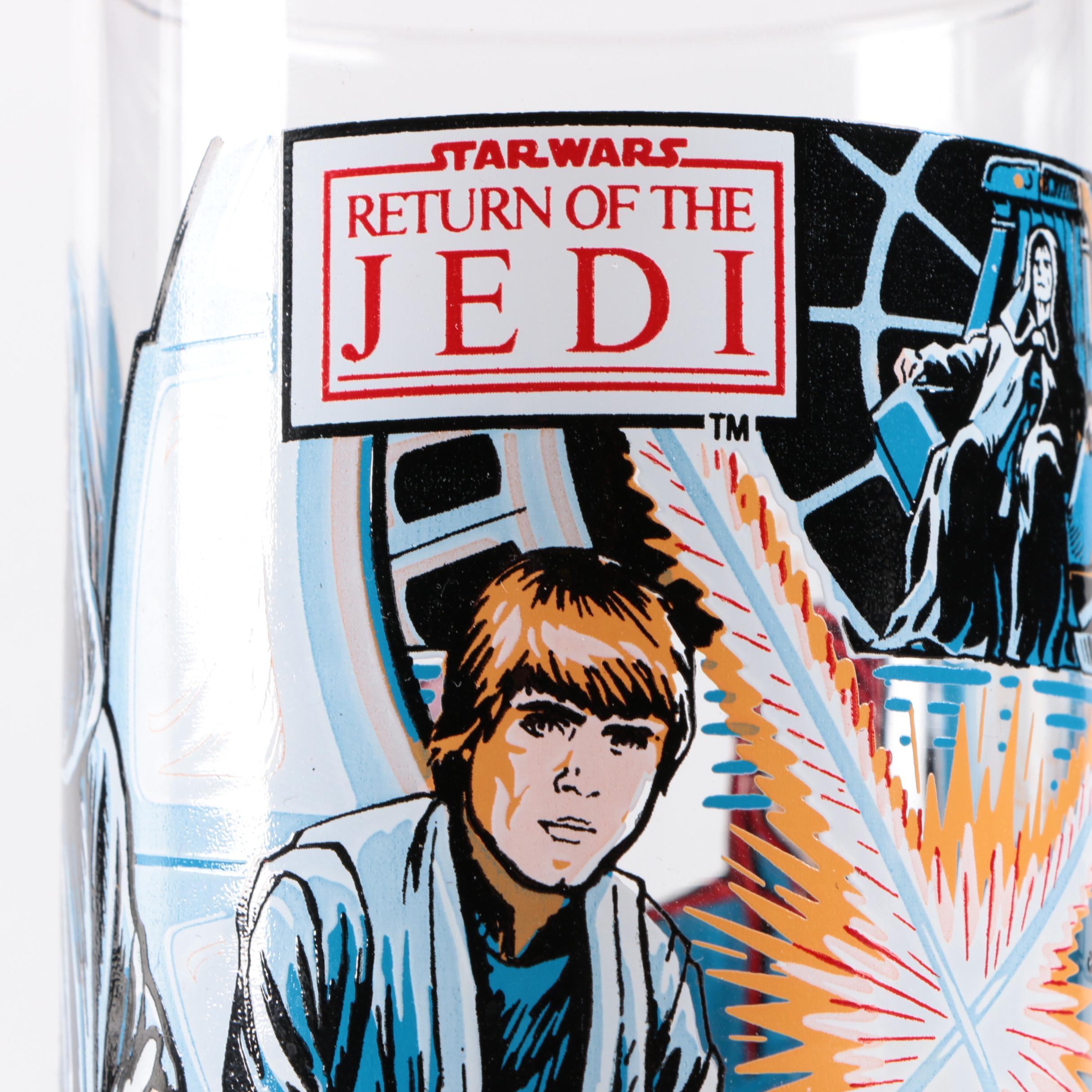 Vintage 1983 Burger King "Return Of The Jedi" Collectible Drinking Glasses
