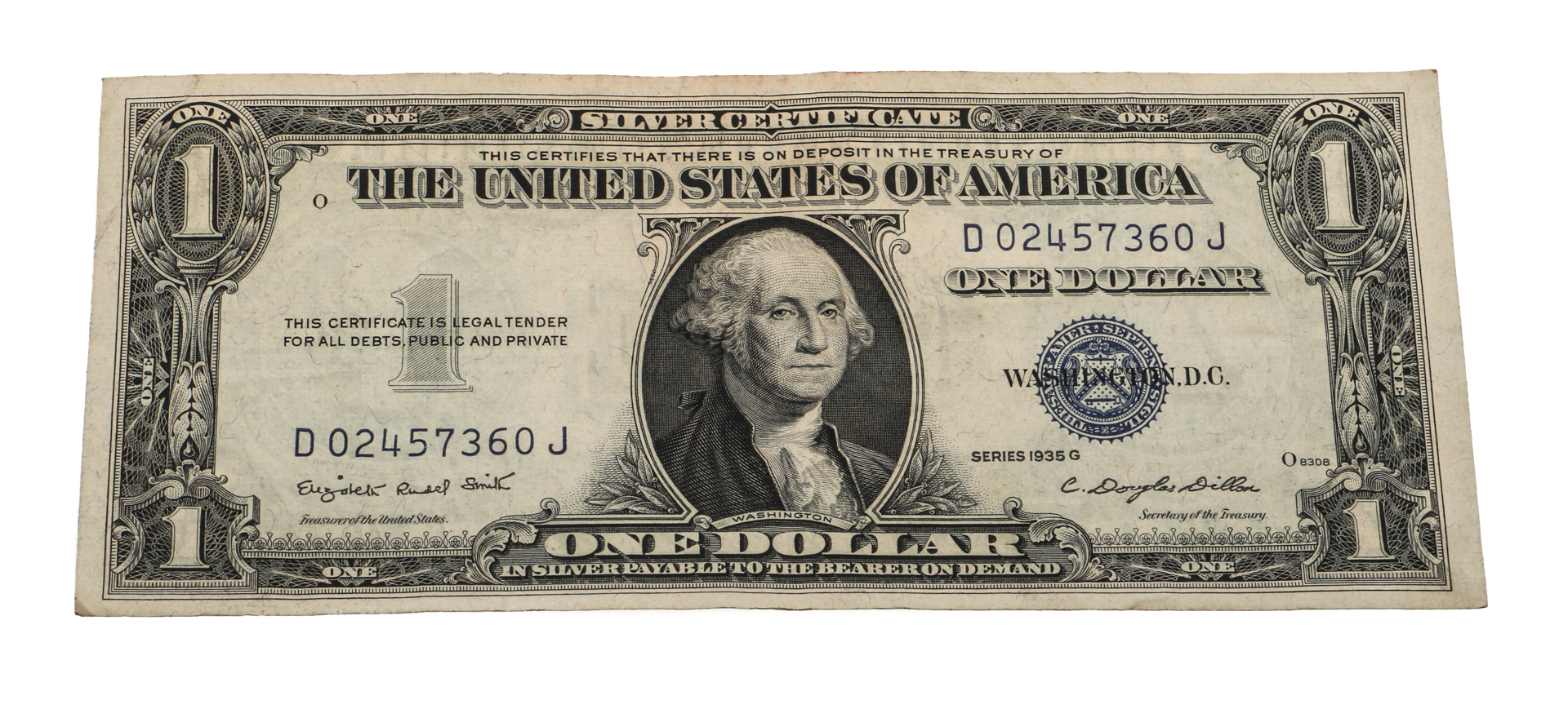 Vintage United States Currency Silver Certificates and Red Seal Notes