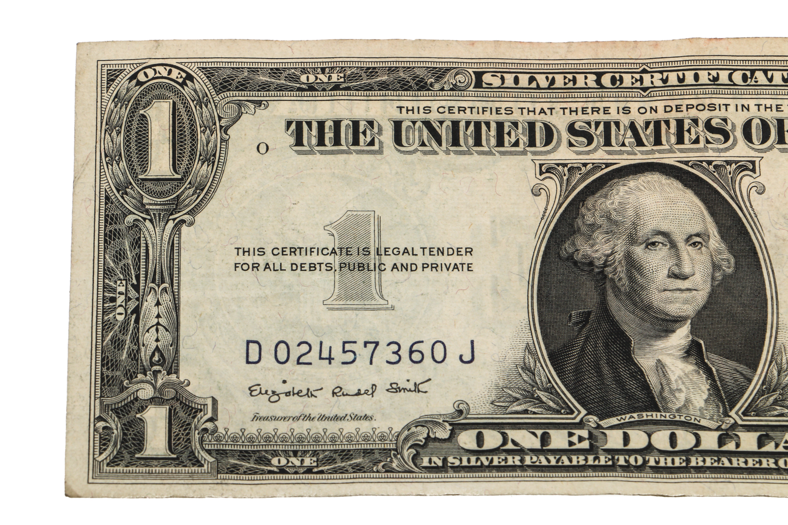 Vintage United States Currency Silver Certificates and Red Seal Notes