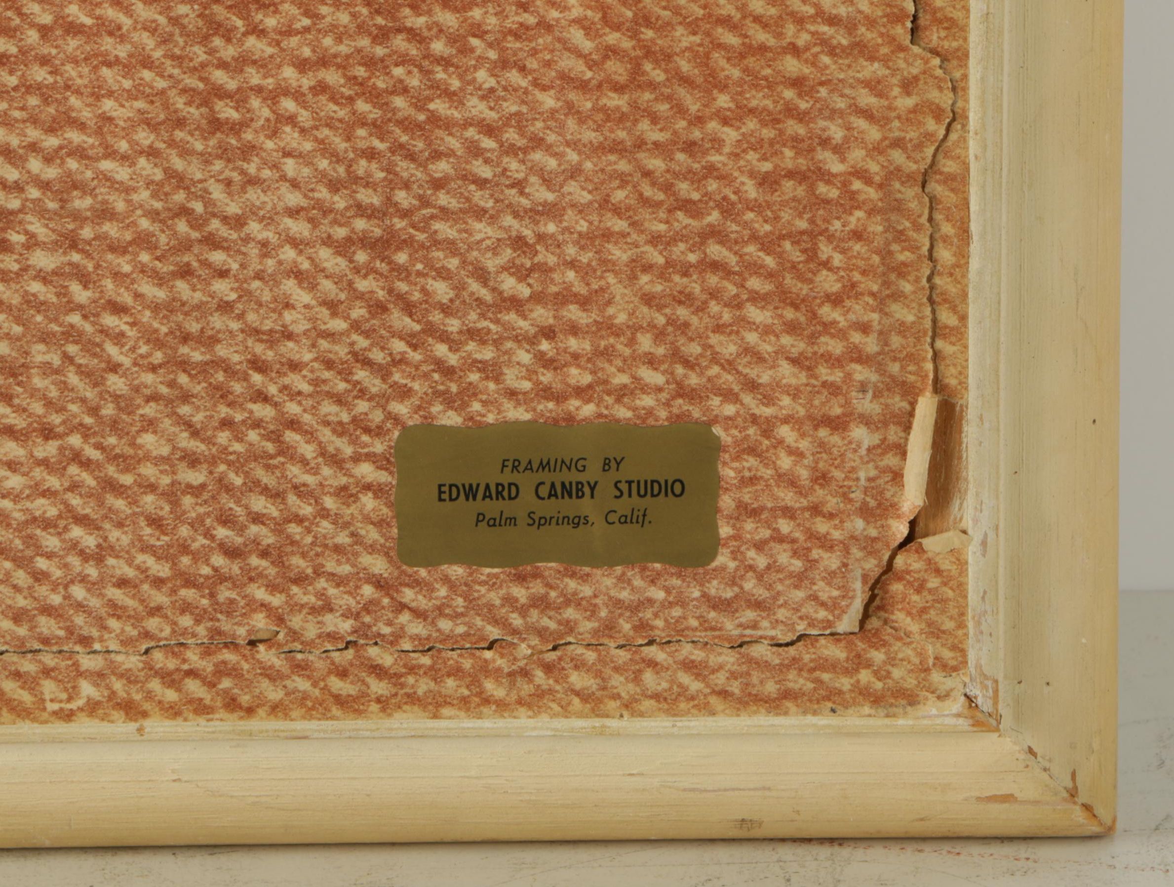 Fred D. Penney Vintage Watercolor on Paper "Ballet Design"