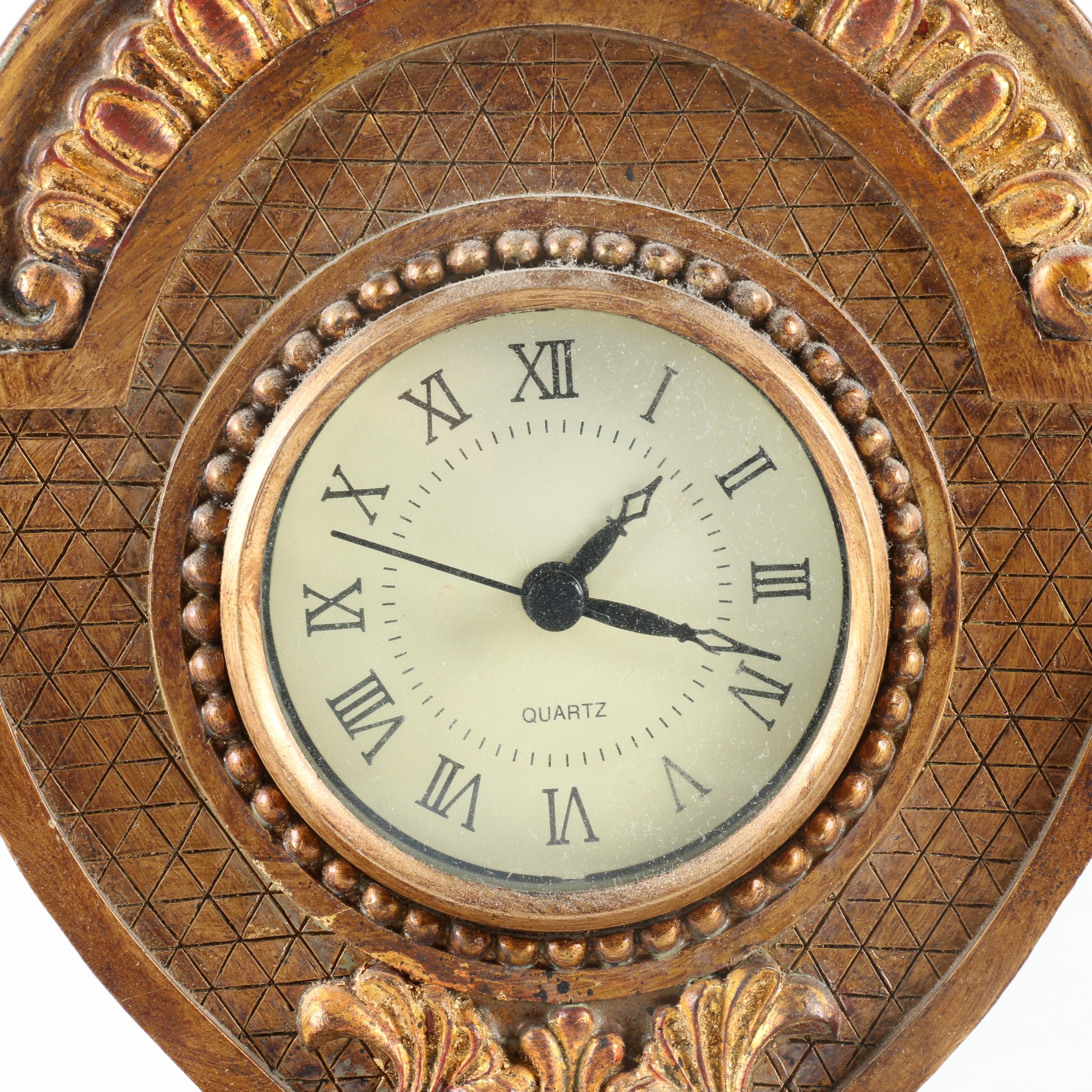 Porcelain Mercedes Shelf Clock and Mantel Clock