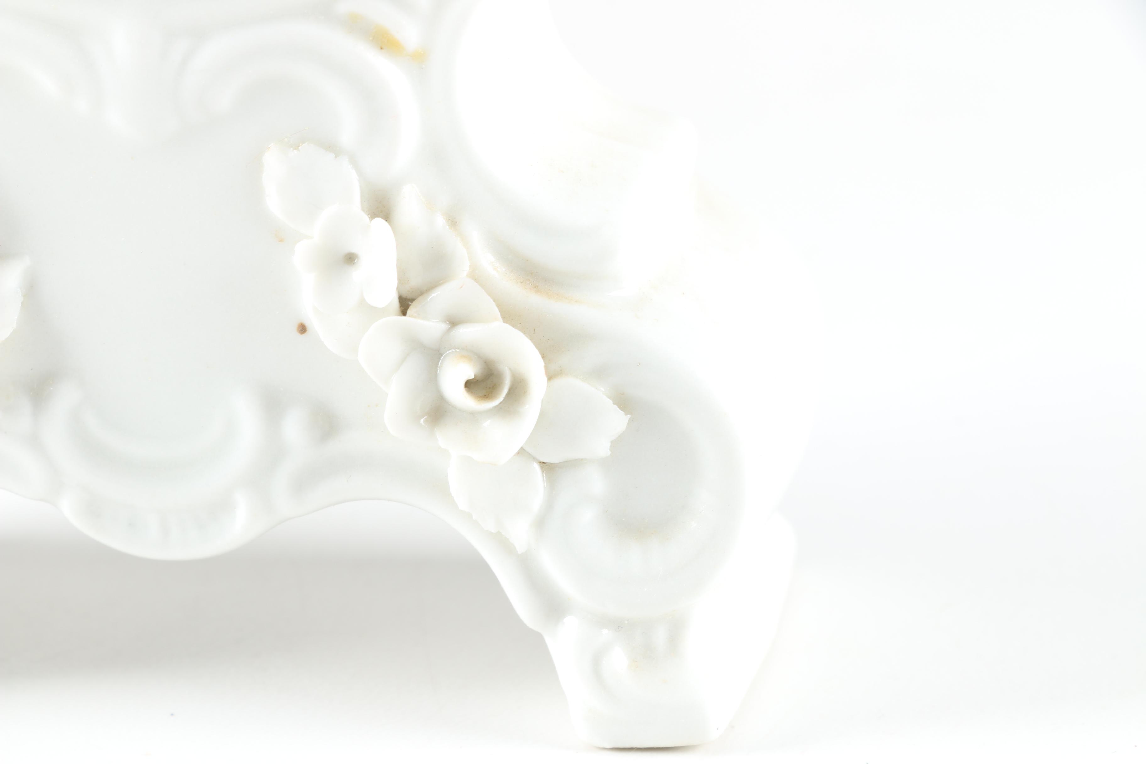 Porcelain Mercedes Shelf Clock and Mantel Clock