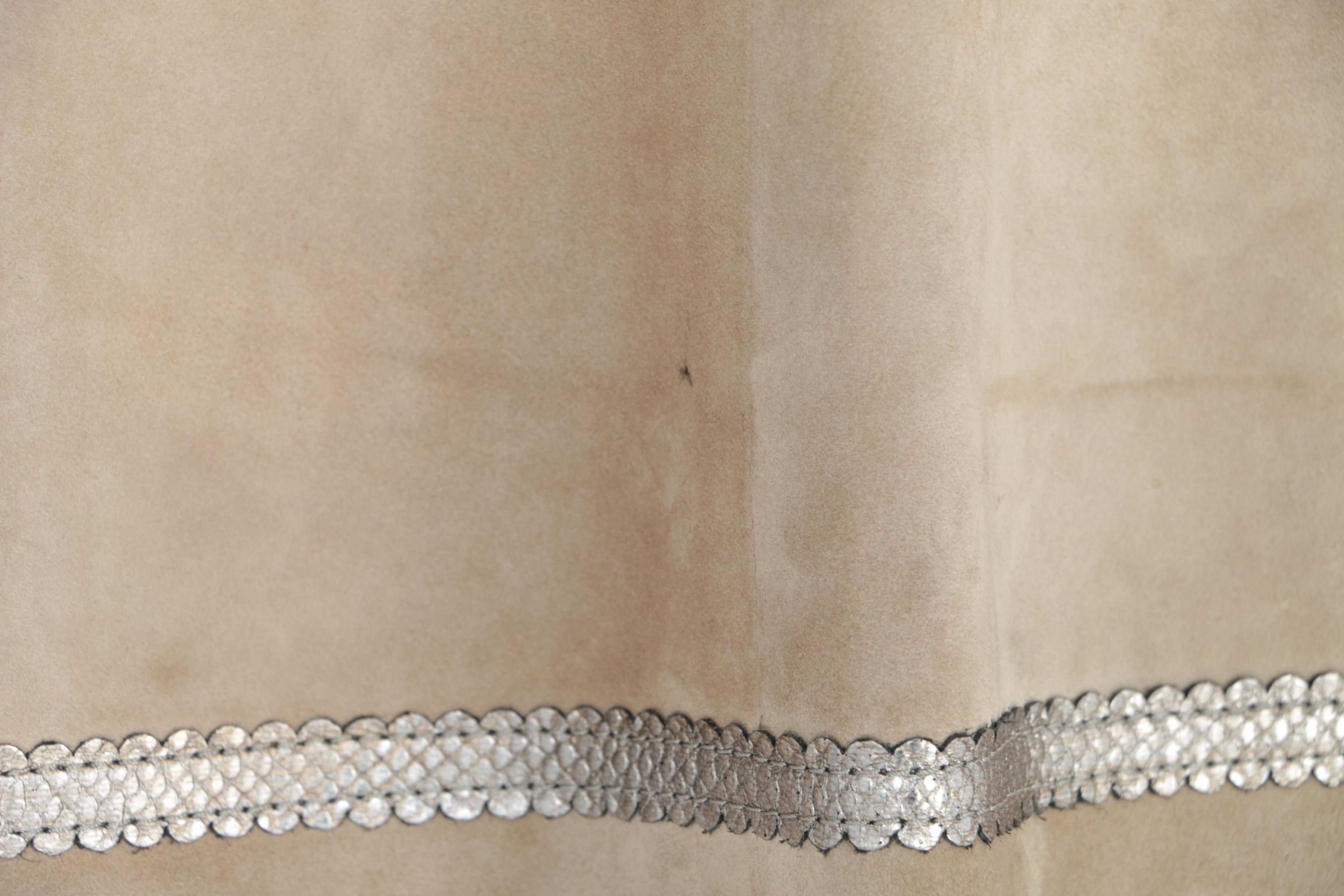 Louis Vuitton of Paris Tan Suede Skirt