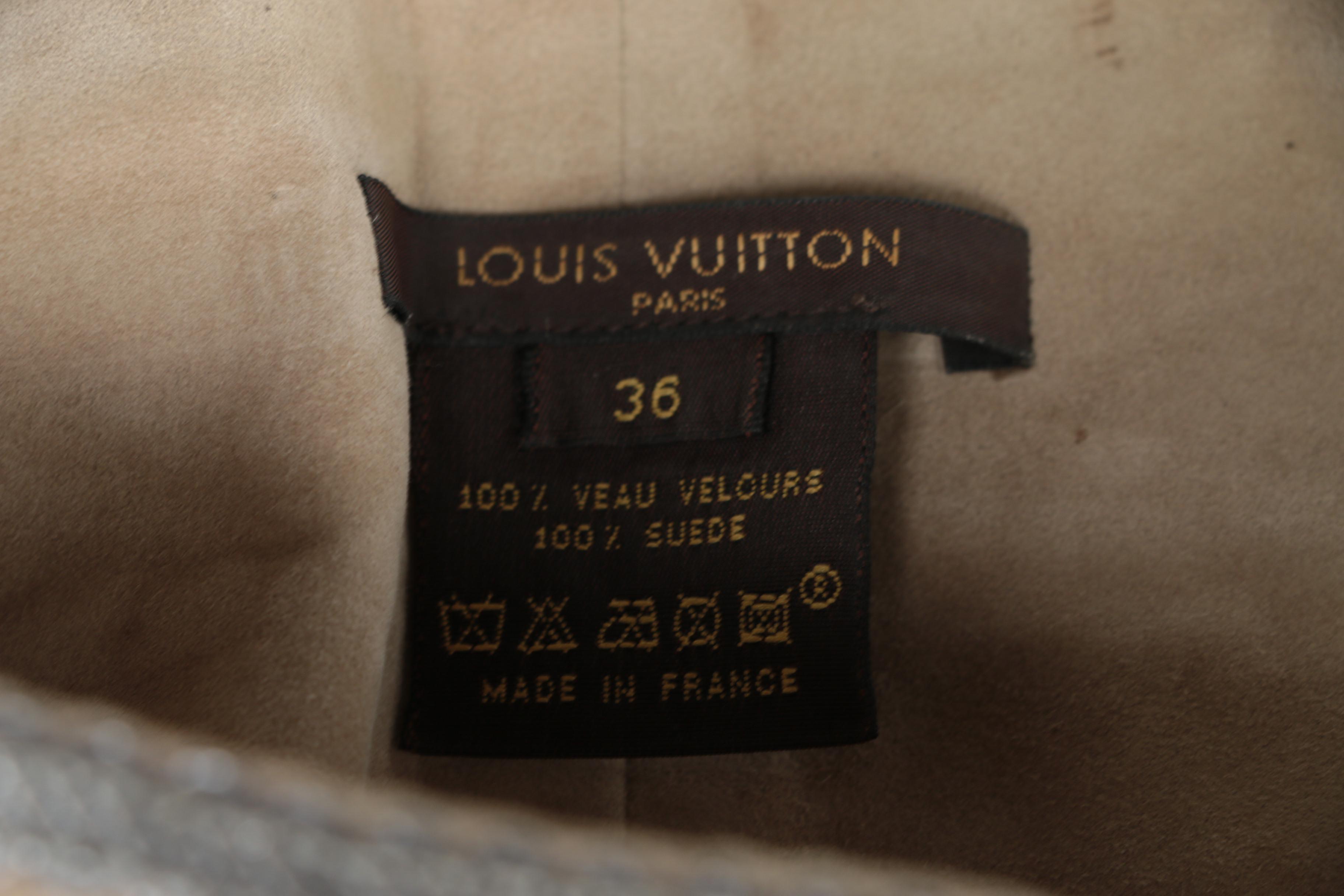 Louis Vuitton of Paris Tan Suede Skirt