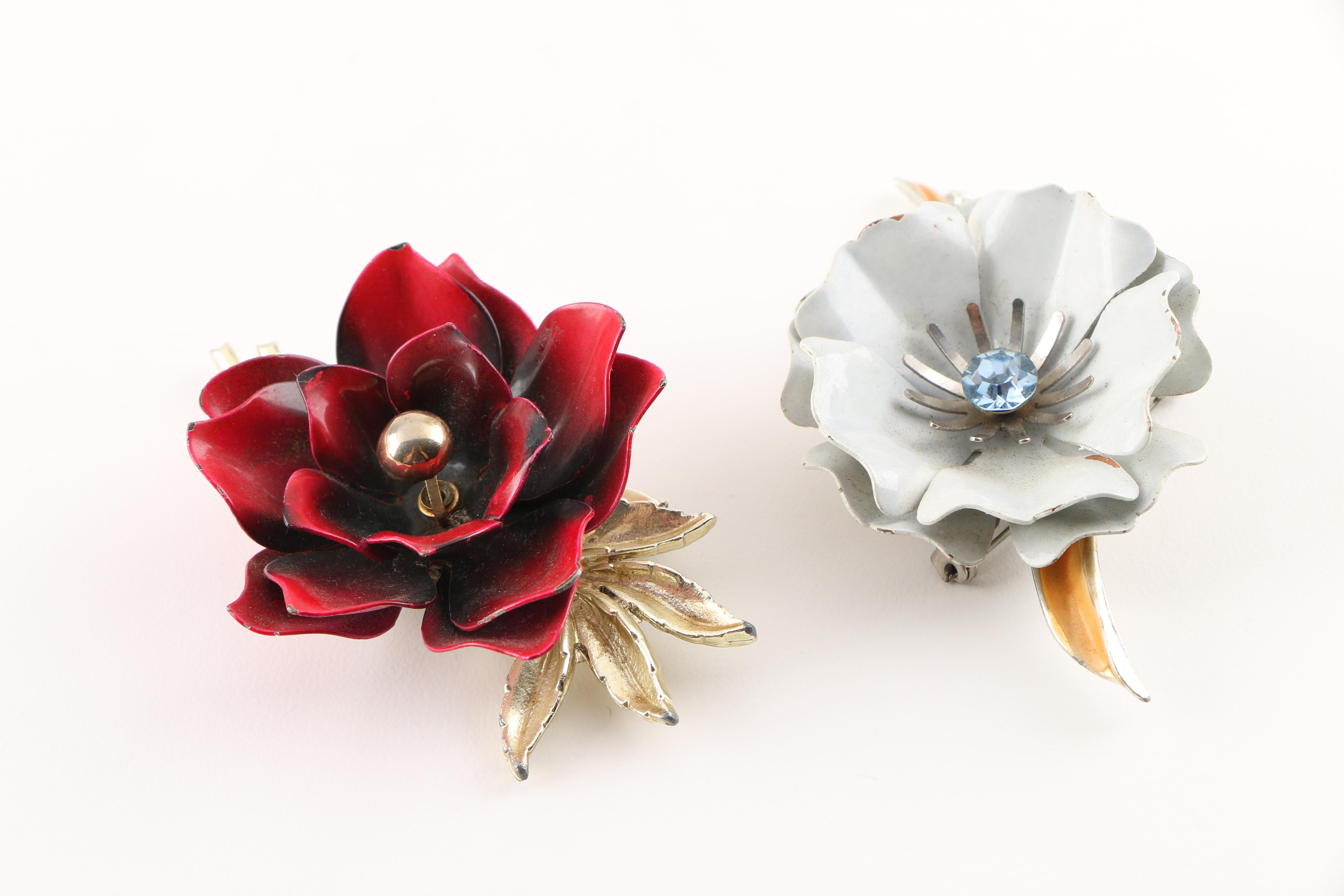 Vintage  Costume Jewelry Assortment Featuring Weiss and Coro