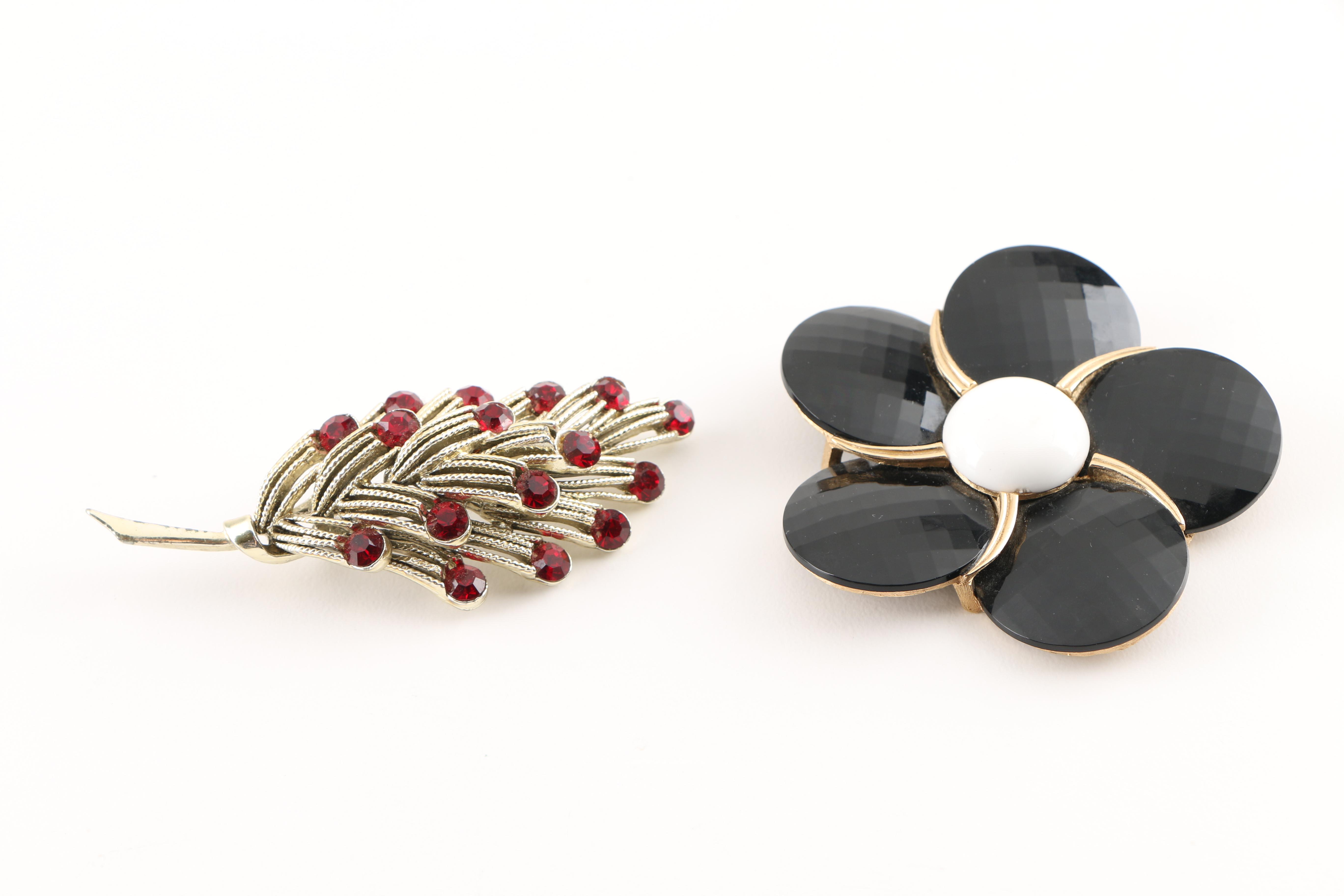 Vintage  Costume Jewelry Assortment Featuring Weiss and Coro