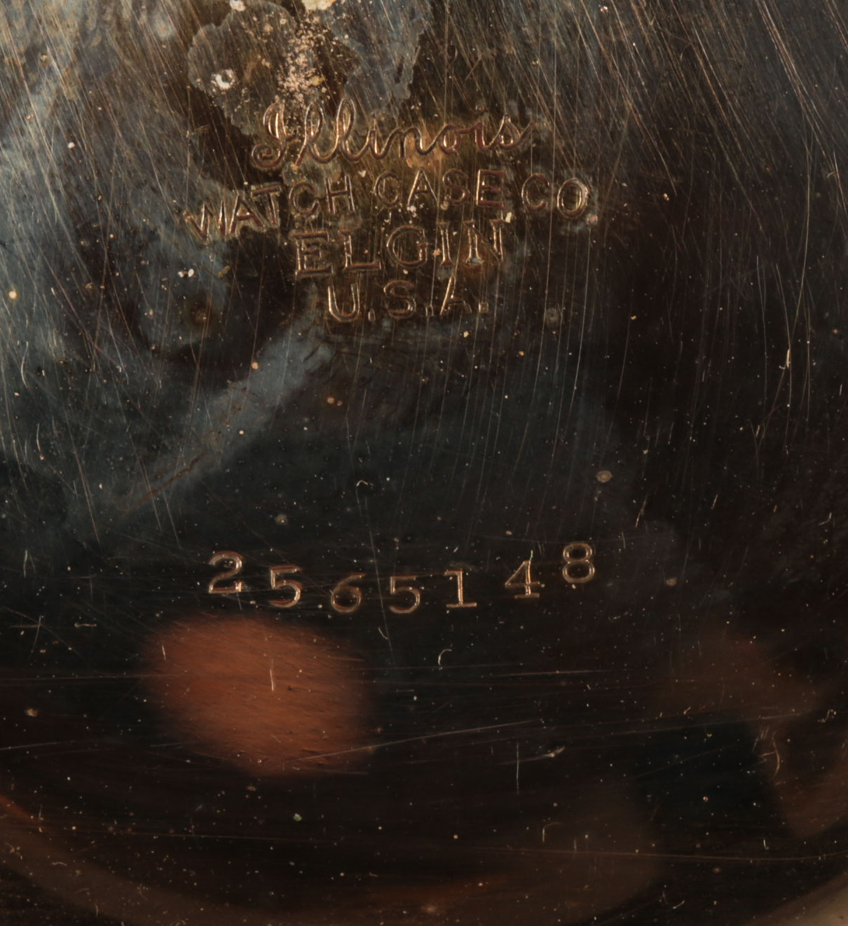 Antique Elgin Gold Plated Pocket Watch with Chain and Fob