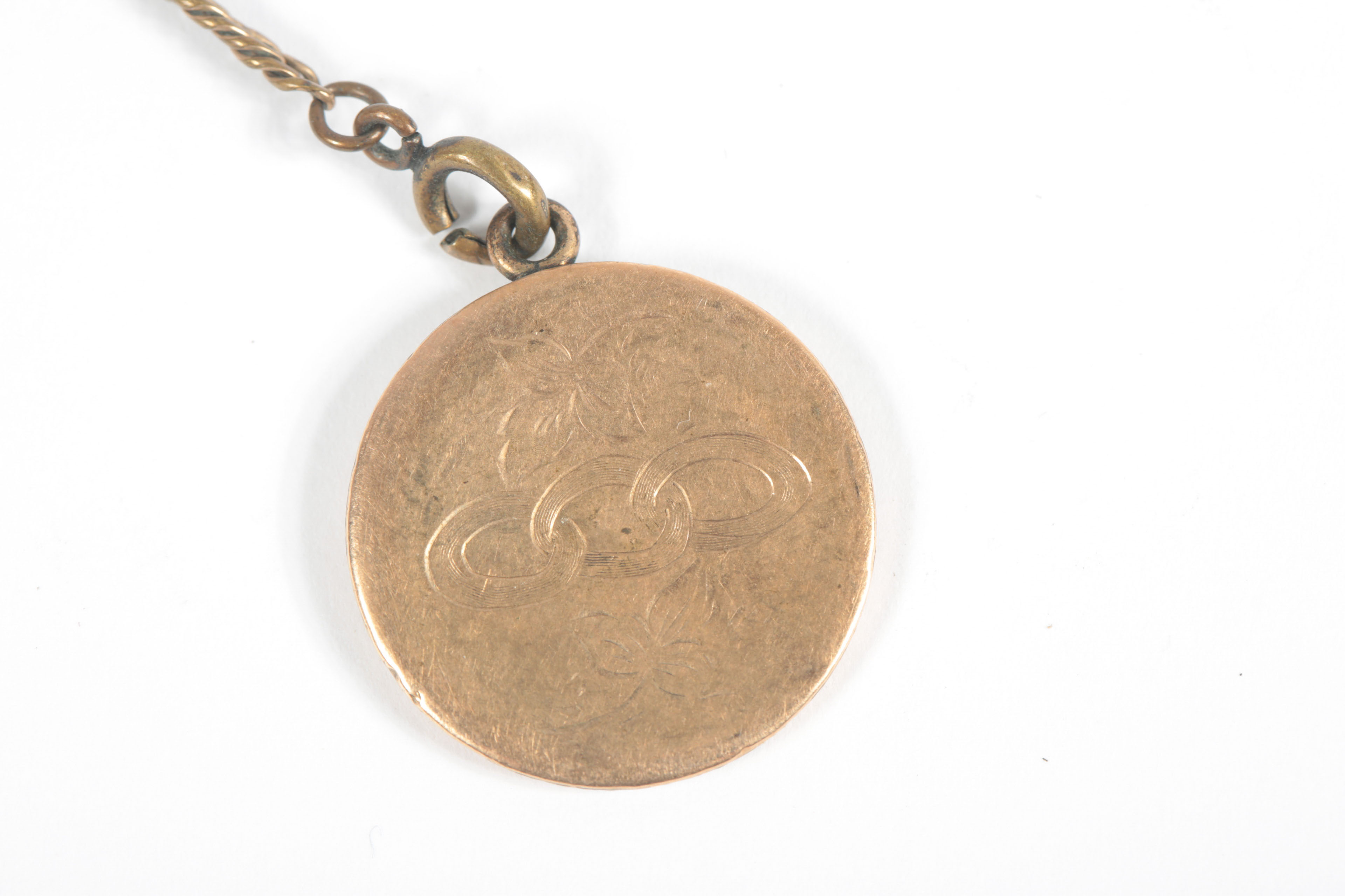 Antique Elgin Gold Plated Pocket Watch with Chain and Fob