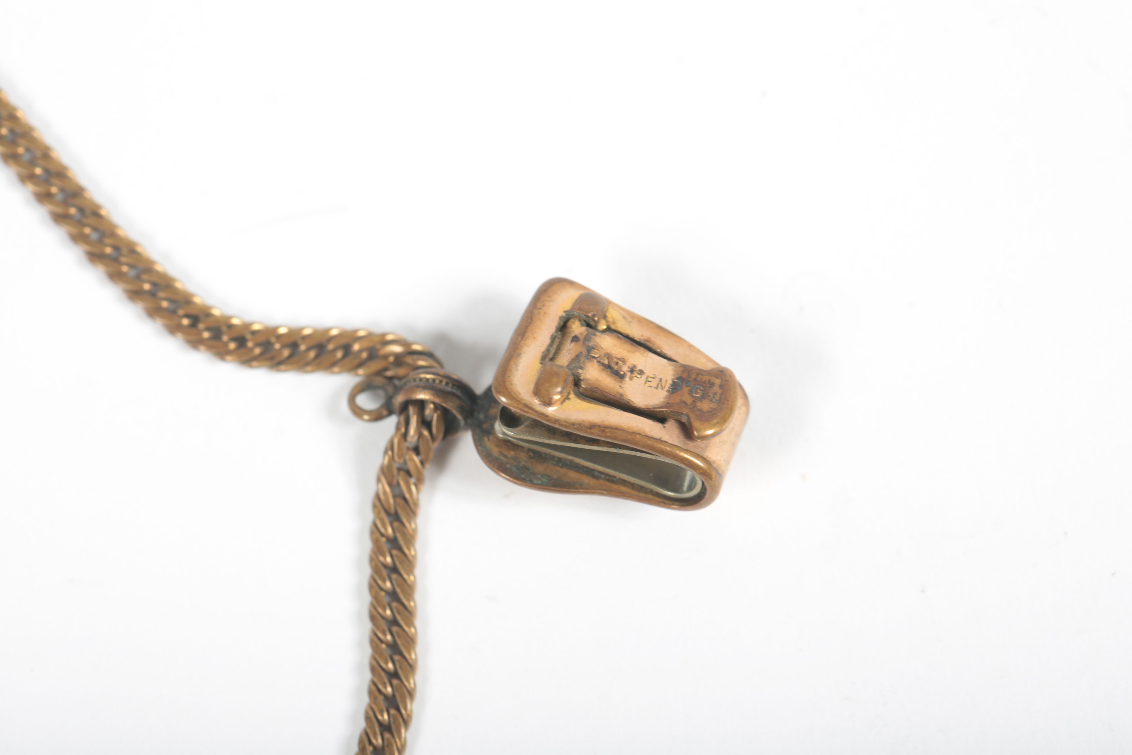 Antique Elgin Gold Plated Pocket Watch with Chain and Fob