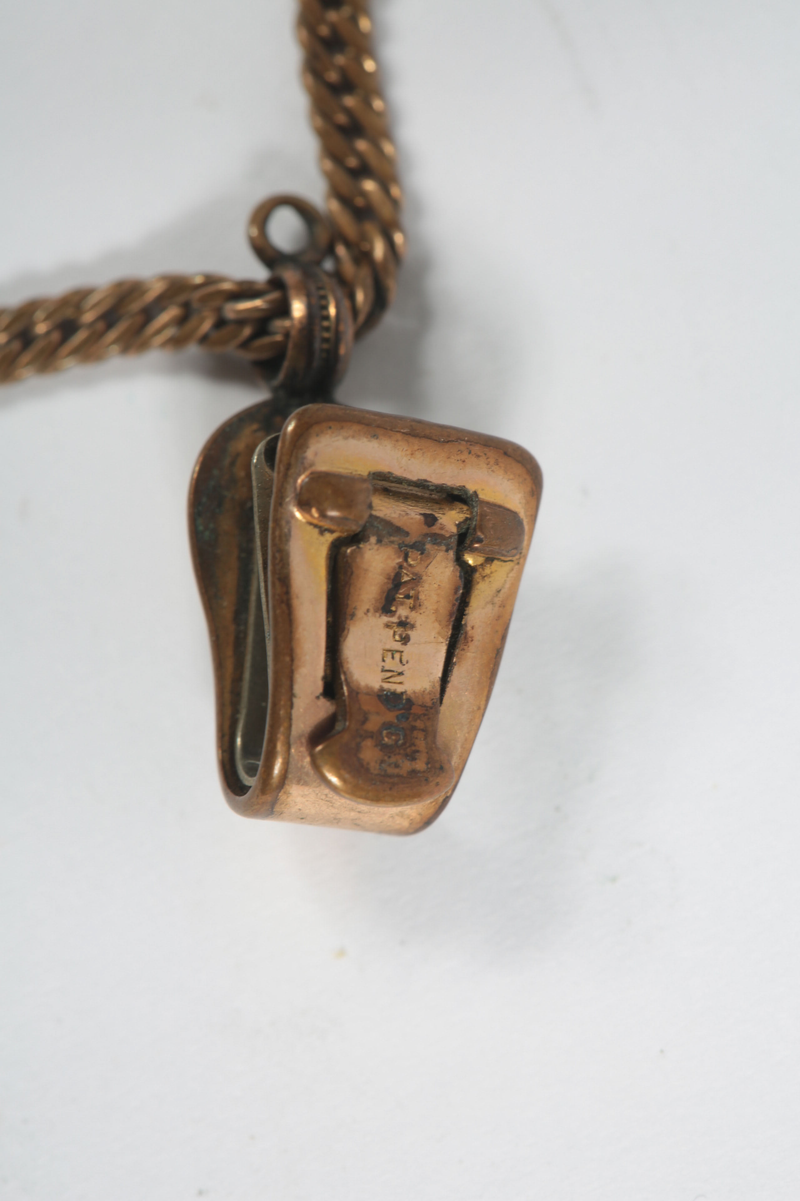 Antique Elgin Gold Plated Pocket Watch with Chain and Fob