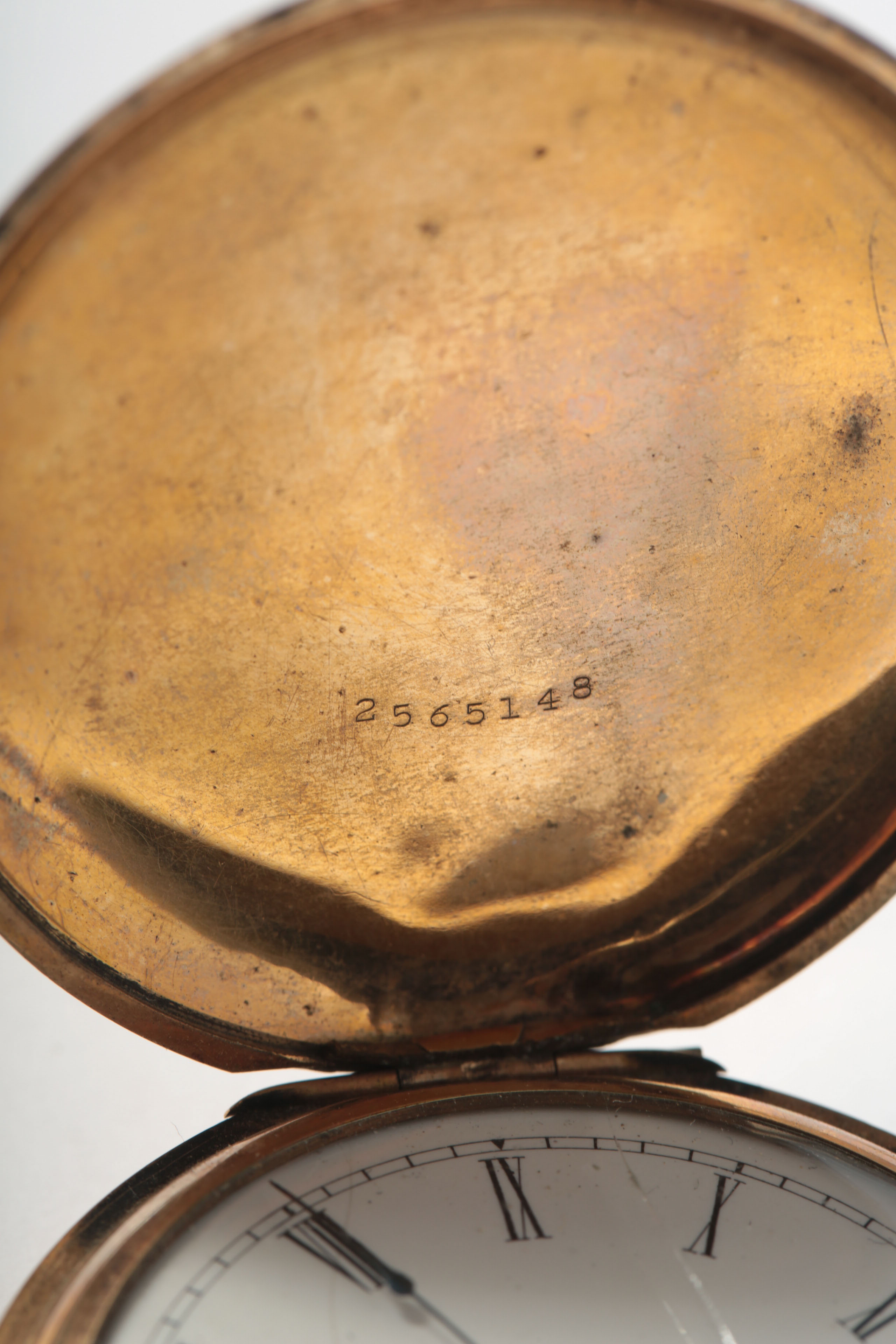 Antique Elgin Gold Plated Pocket Watch with Chain and Fob