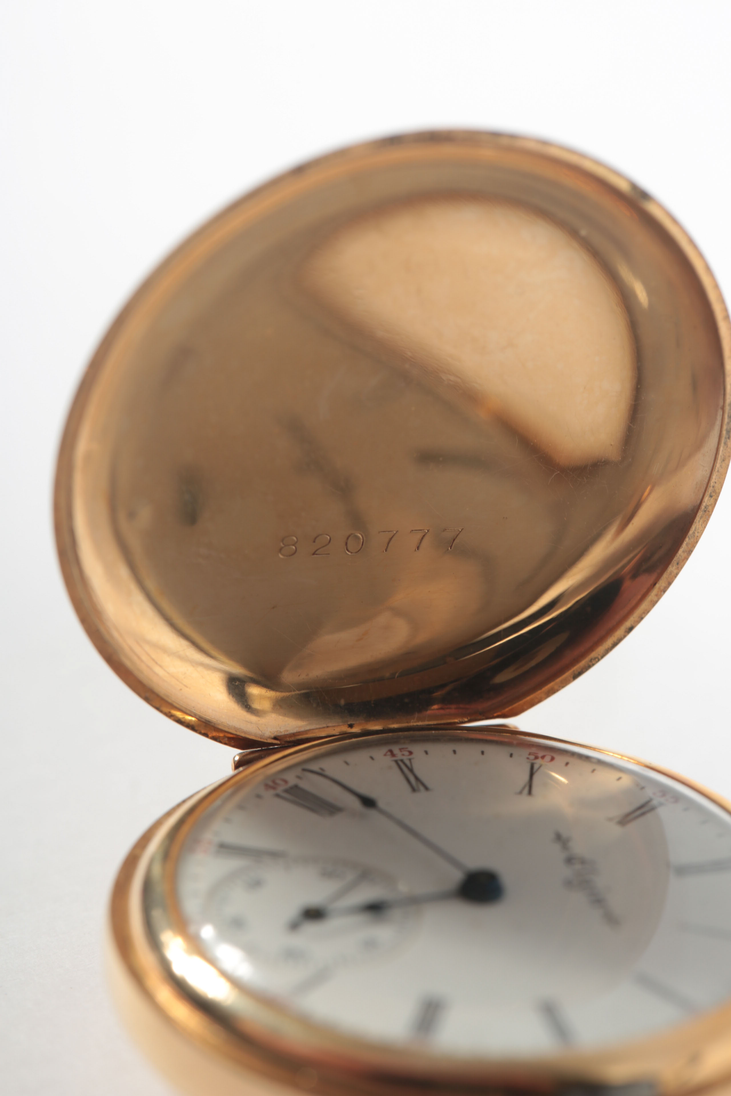 Elgin 14K Gold and Diamond Pocket Watch