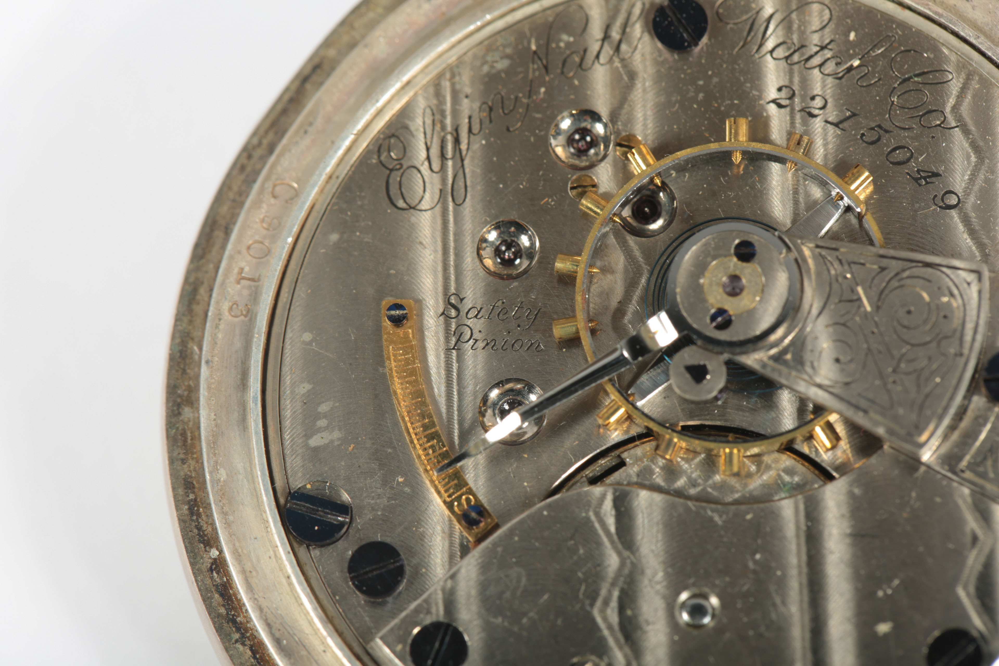 Vintage Coin Silver Pocket Watch by Elgin National Watch Co.