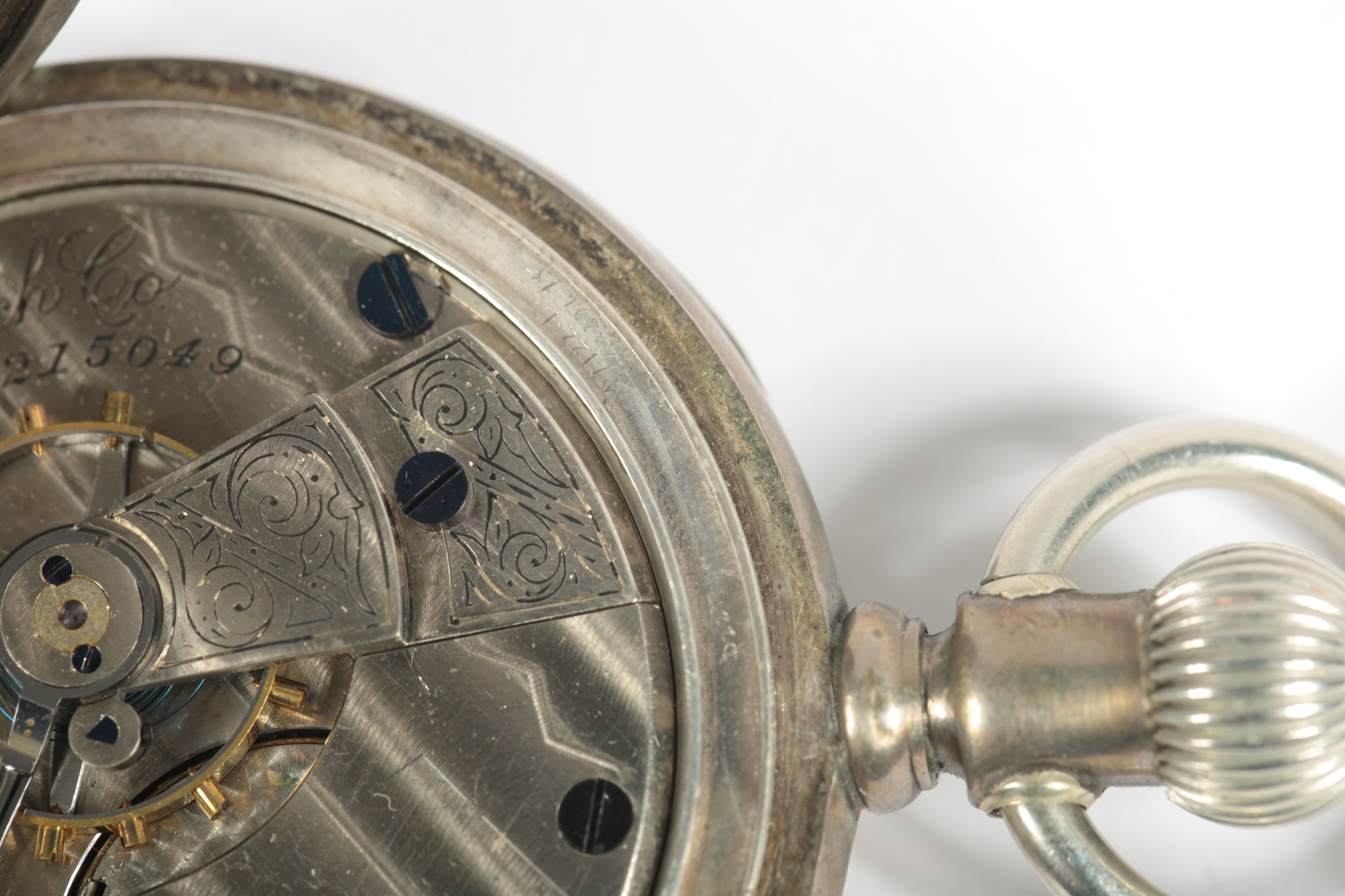 Vintage Coin Silver Pocket Watch by Elgin National Watch Co.