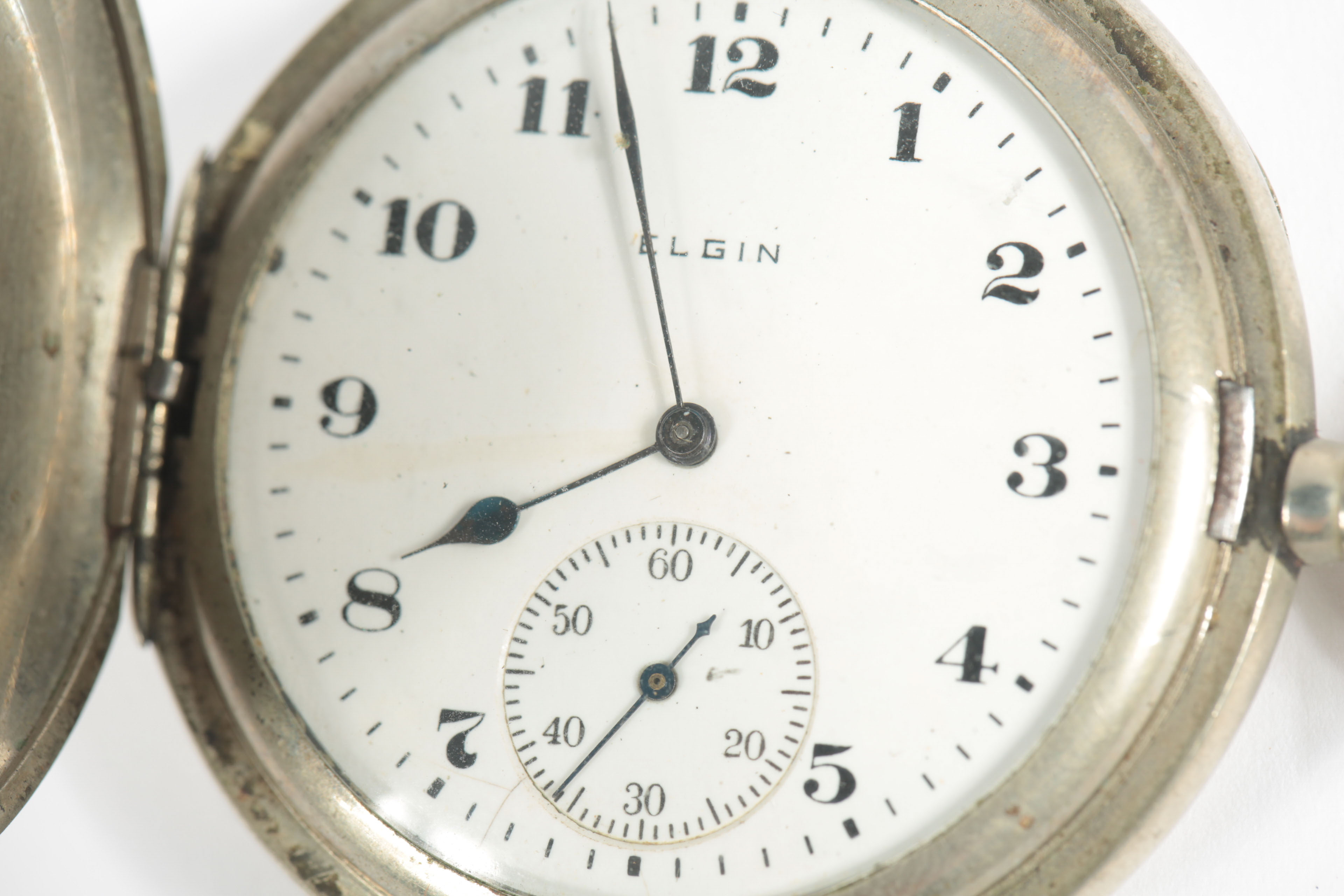 Vintage Silver Elgin Pocket Watch