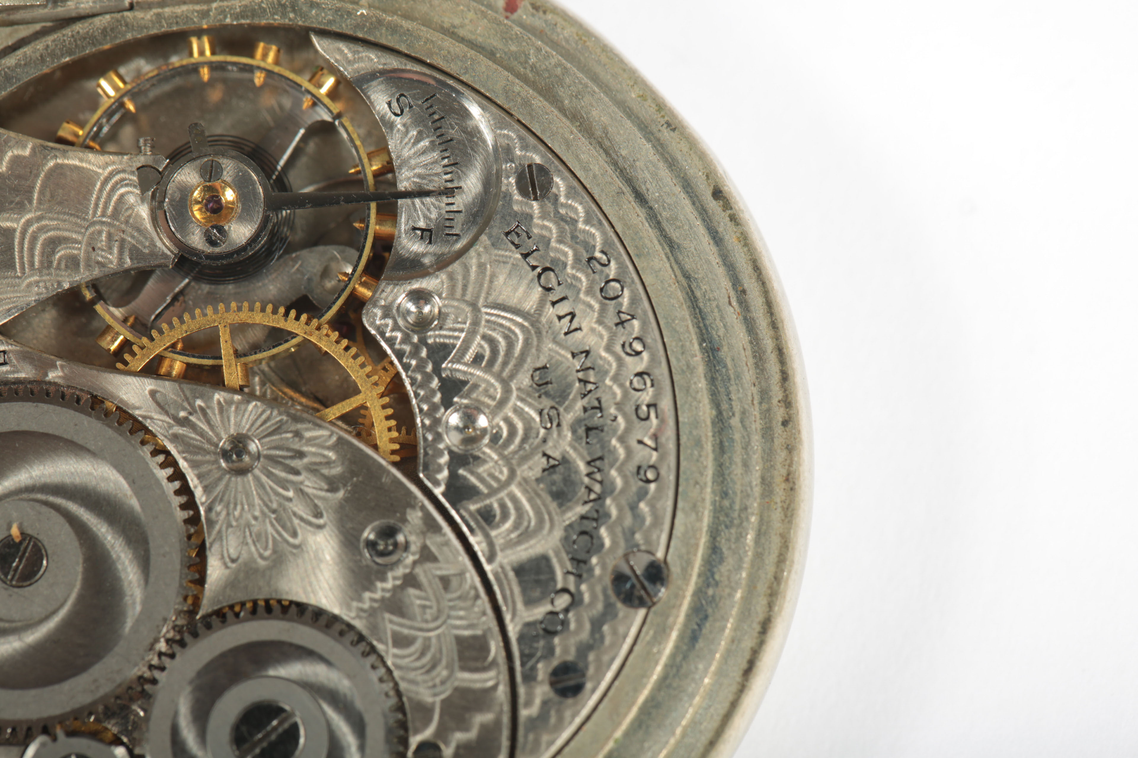 Vintage Silver Elgin Pocket Watch