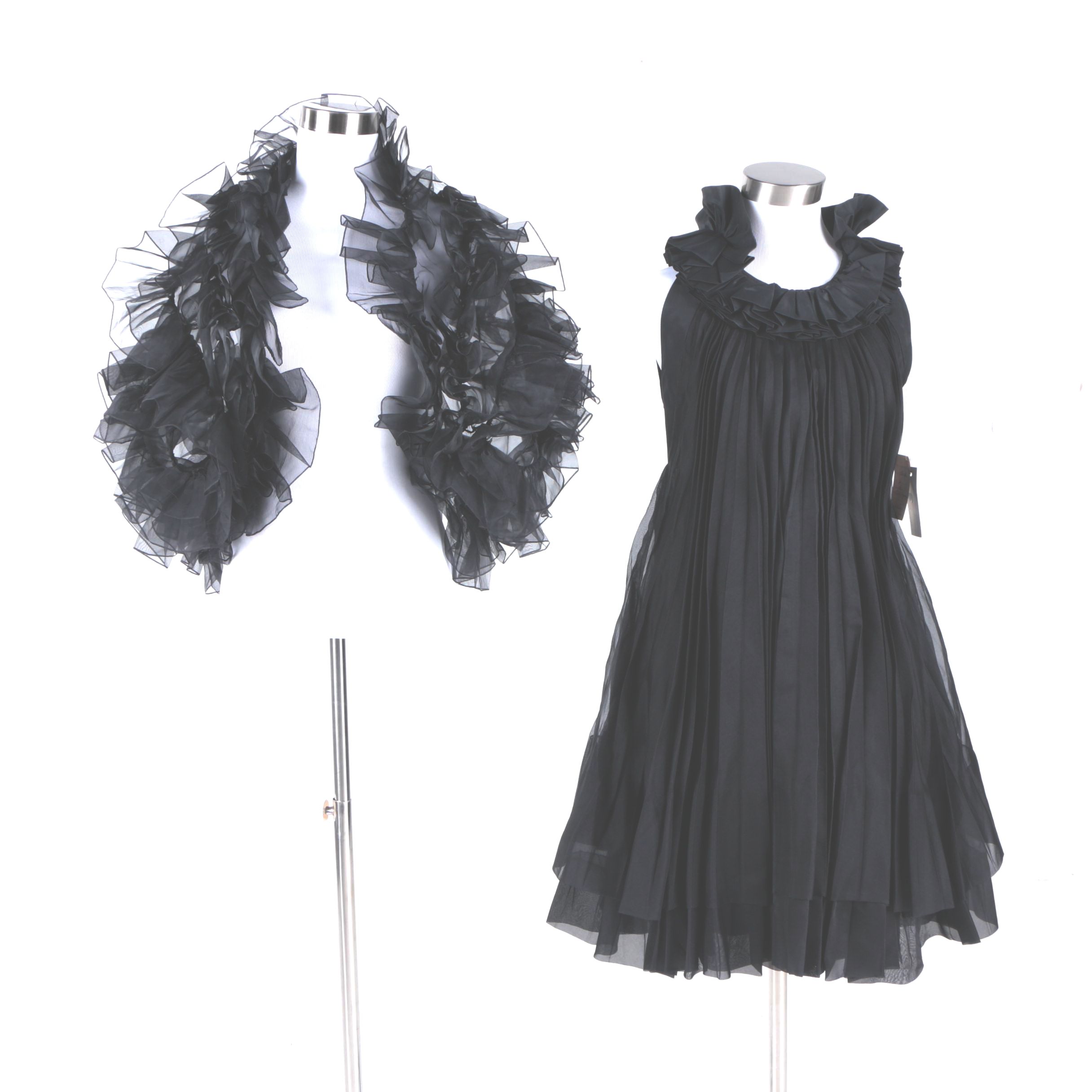 Vintage Silk Organza Dress and Jacket