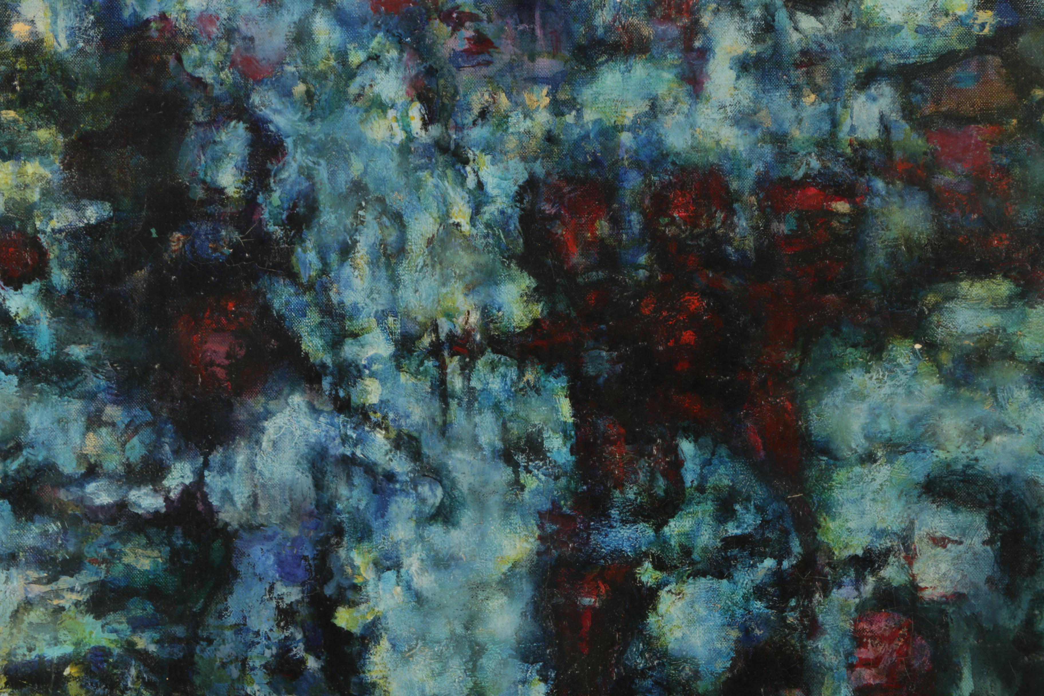 Pierre André De Wisches Oil on Canvas Painting "les diaboliques"