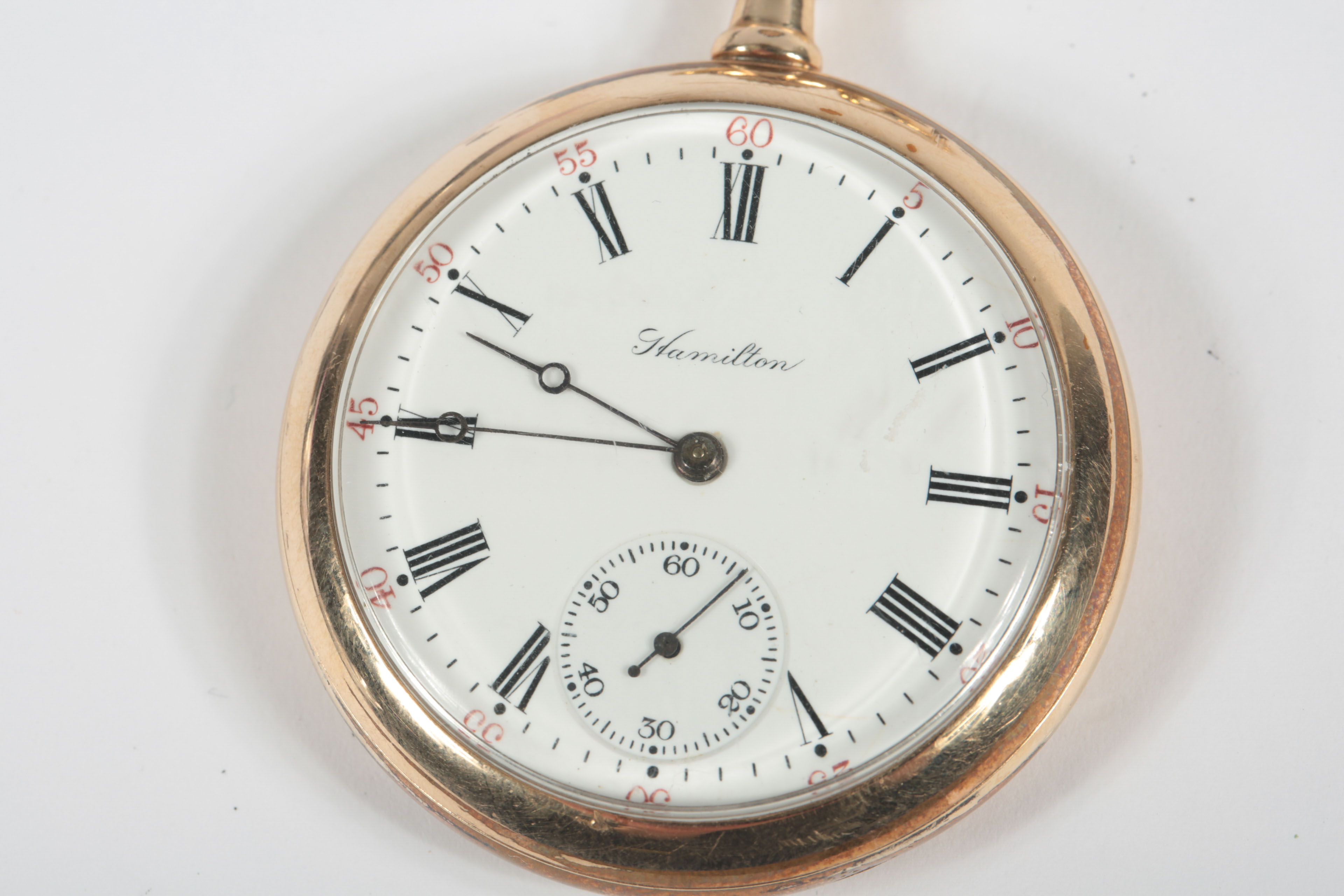 Vintage Gold Plated Hamilton Pocket Watch
