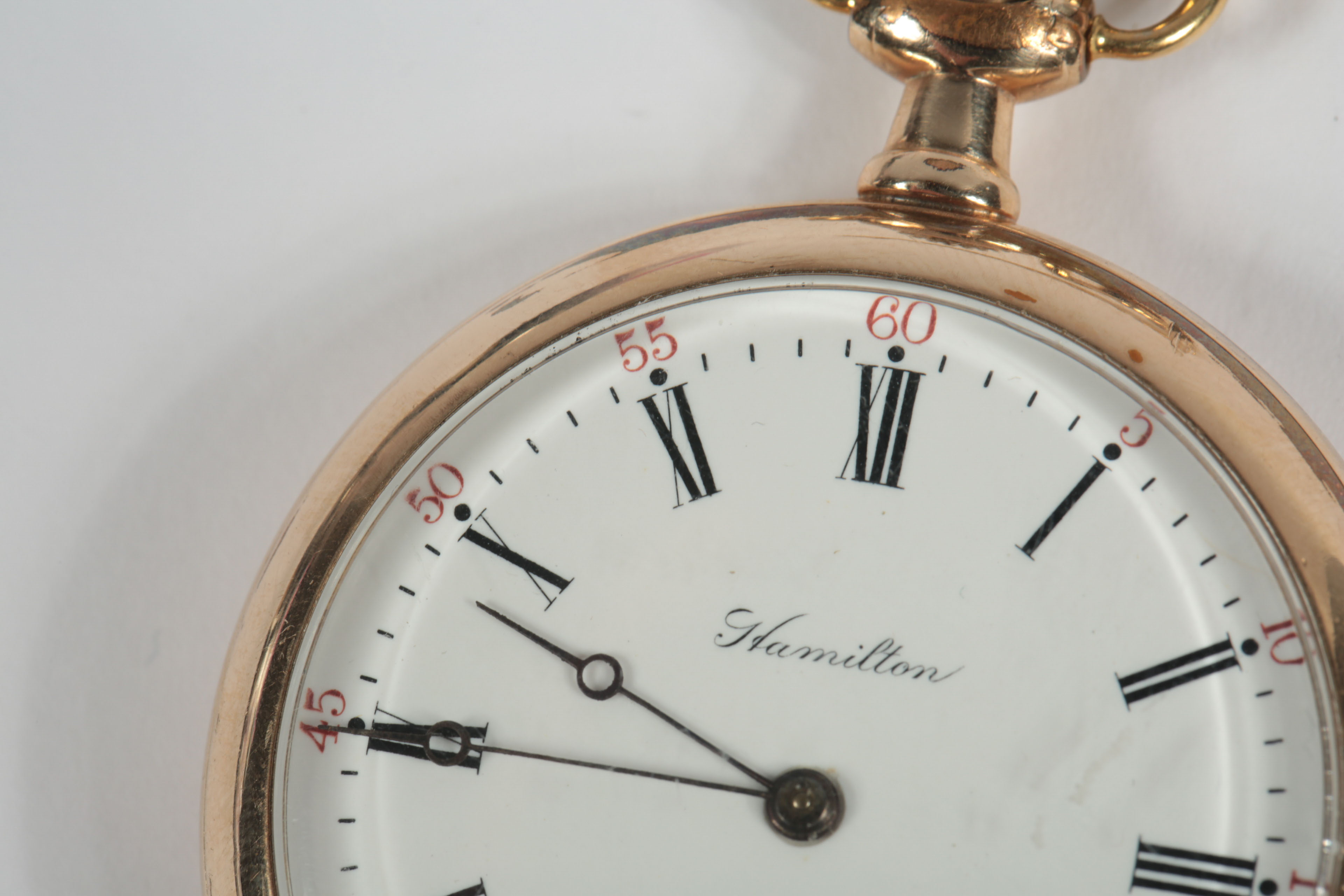 Vintage Gold Plated Hamilton Pocket Watch