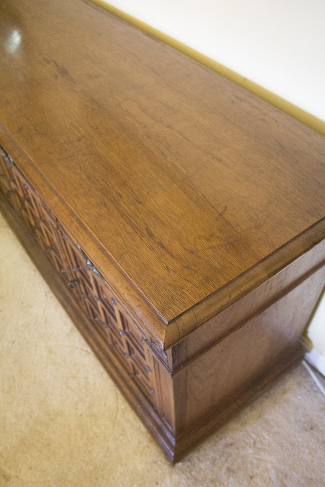 Spanish Revival Oak Sideboard by Drexel