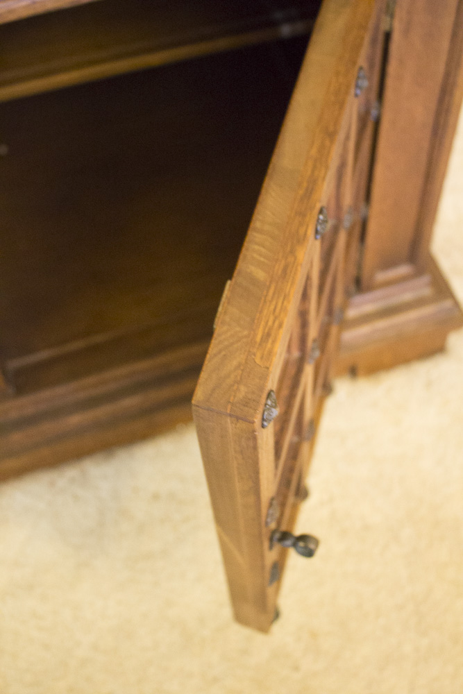 Spanish Revival Oak Sideboard by Drexel