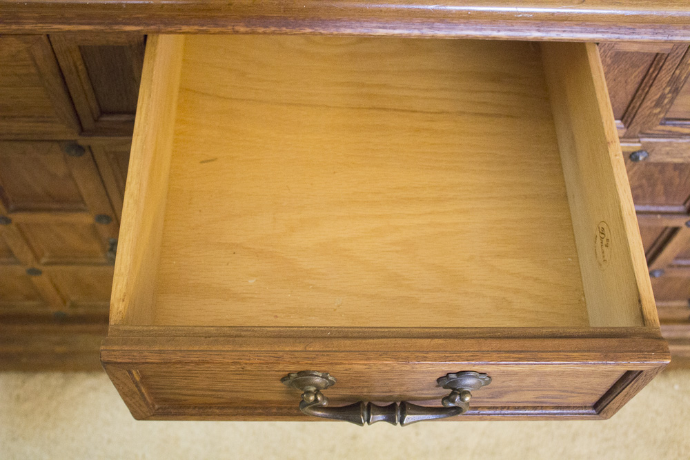 Spanish Revival Oak Sideboard by Drexel
