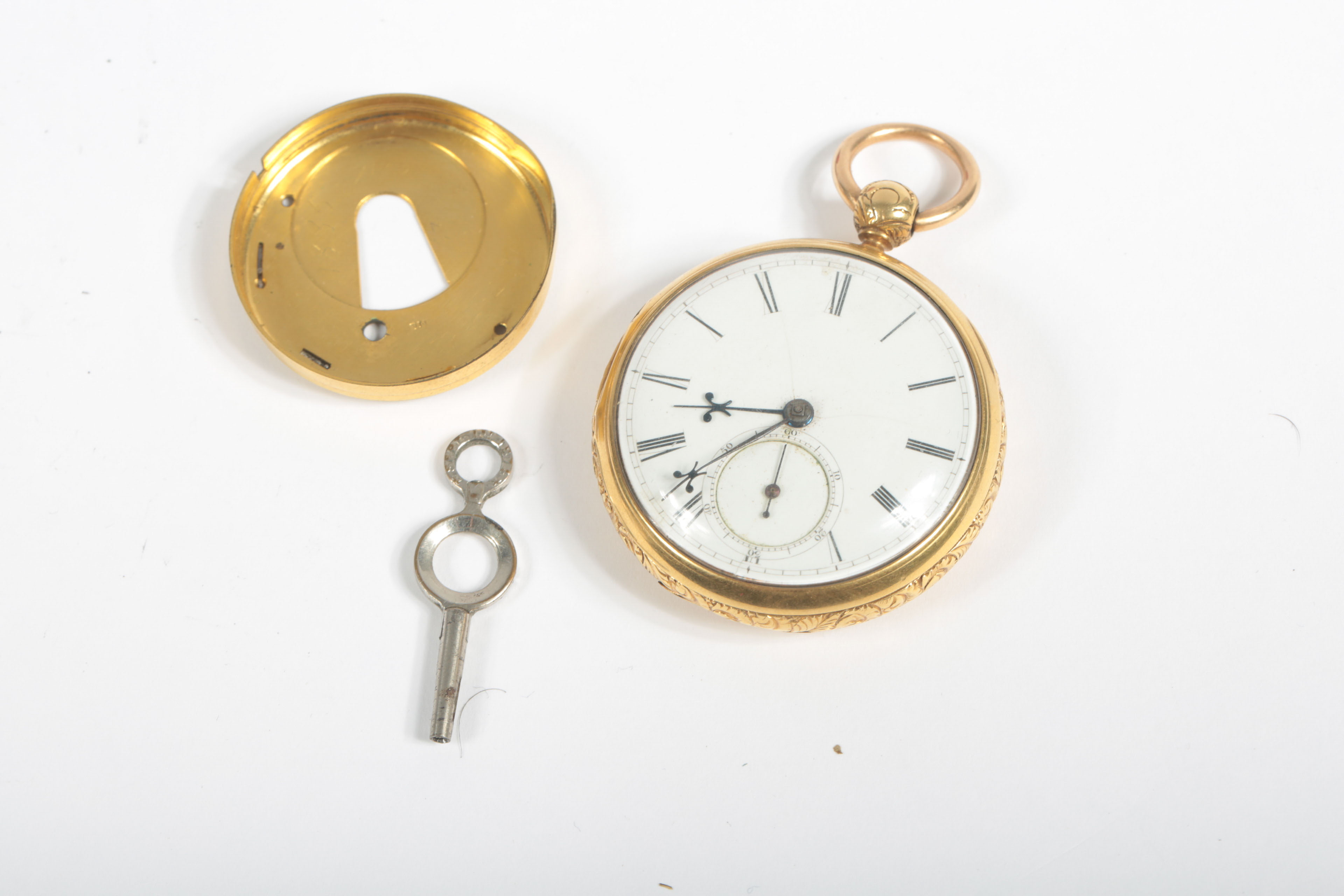 F. B. Adams 18K Yellow Gold Plated Pocket Watch, London