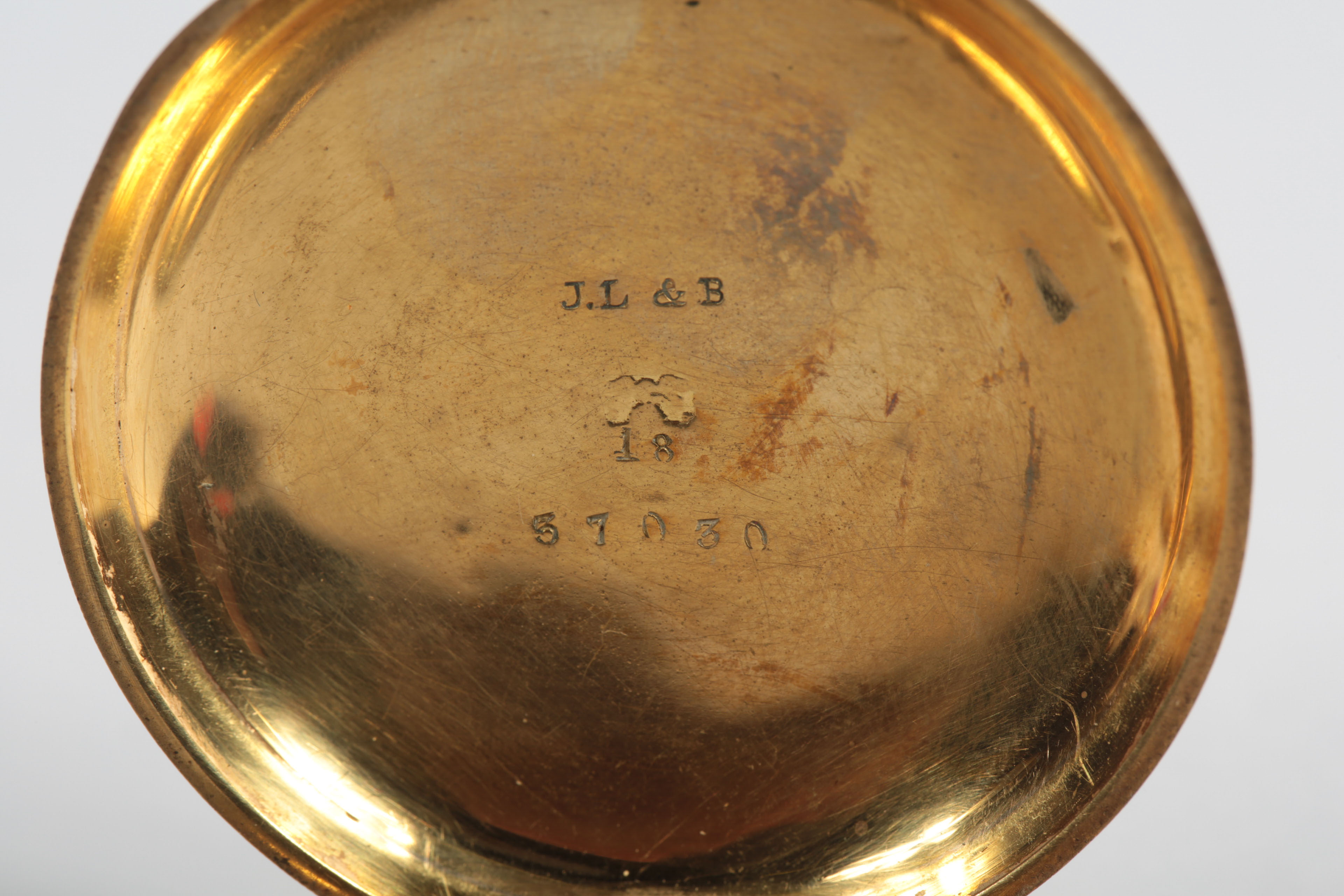 F. B. Adams 18K Yellow Gold Plated Pocket Watch, London