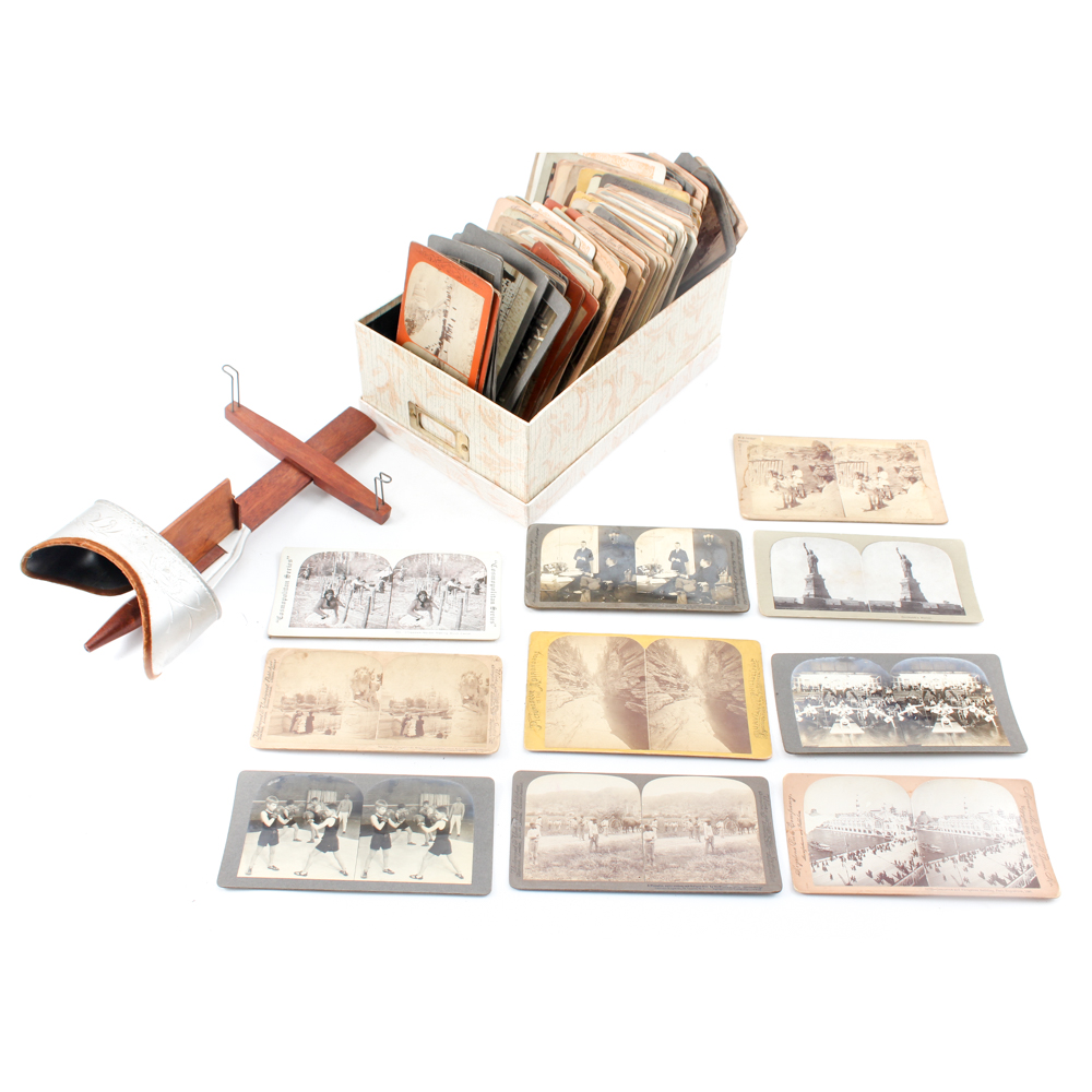 Antique Viewfinder With 180 Cards