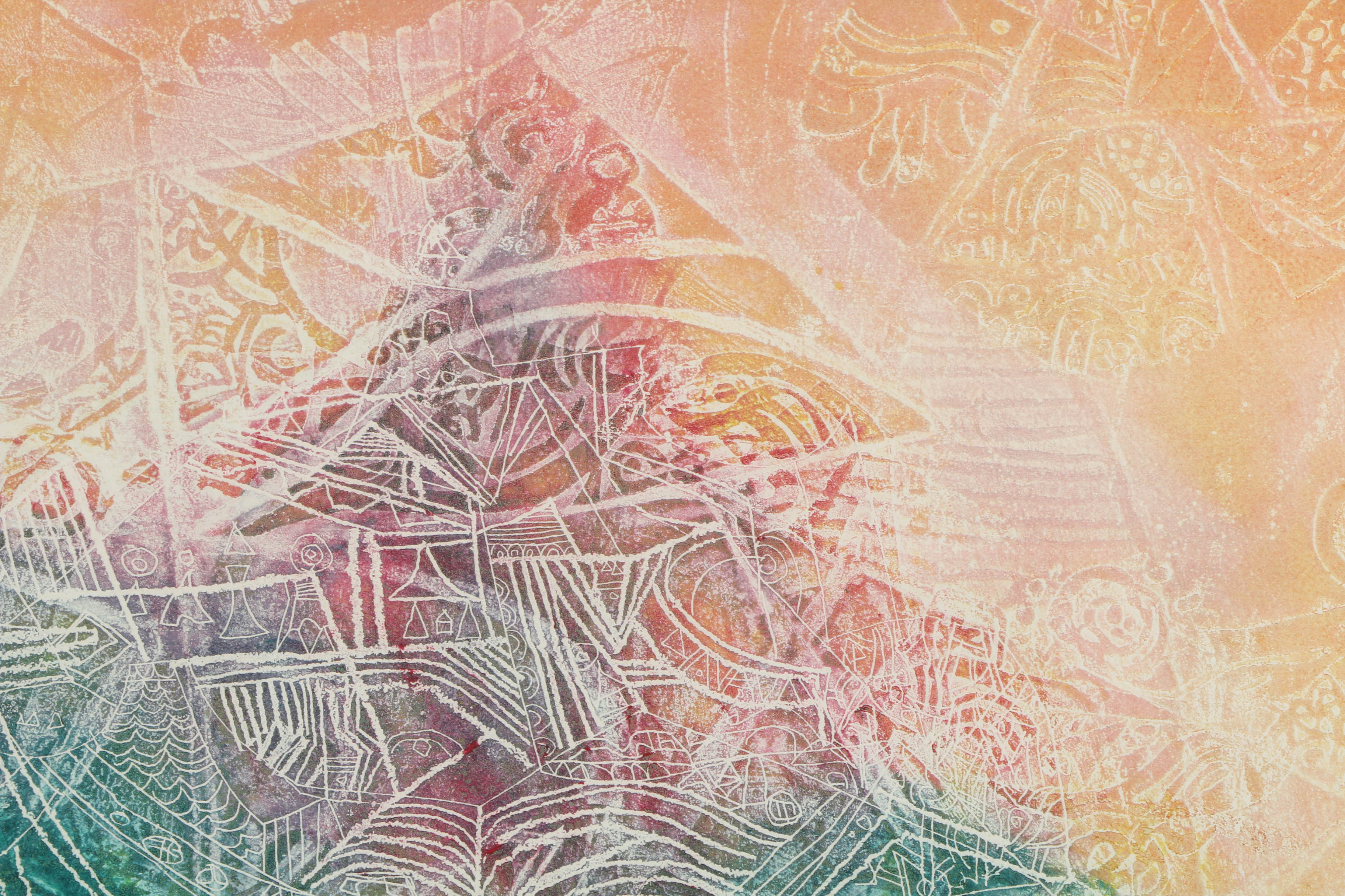 Shoichi Hasegawa Signed Limited Edition Aquatint Etching "L'aube sur la colline"