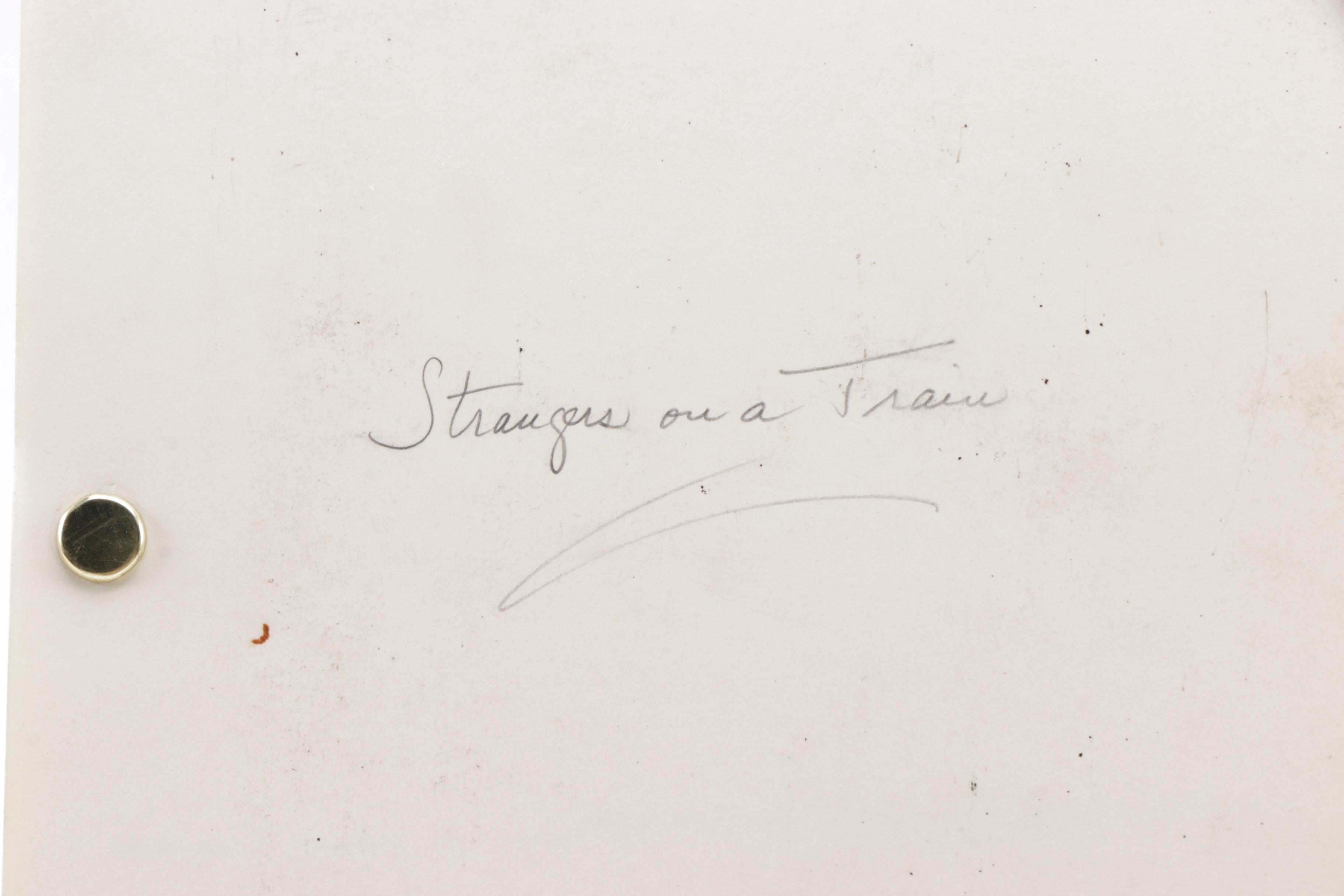 "Strangers on a Train" 1950 Film Script