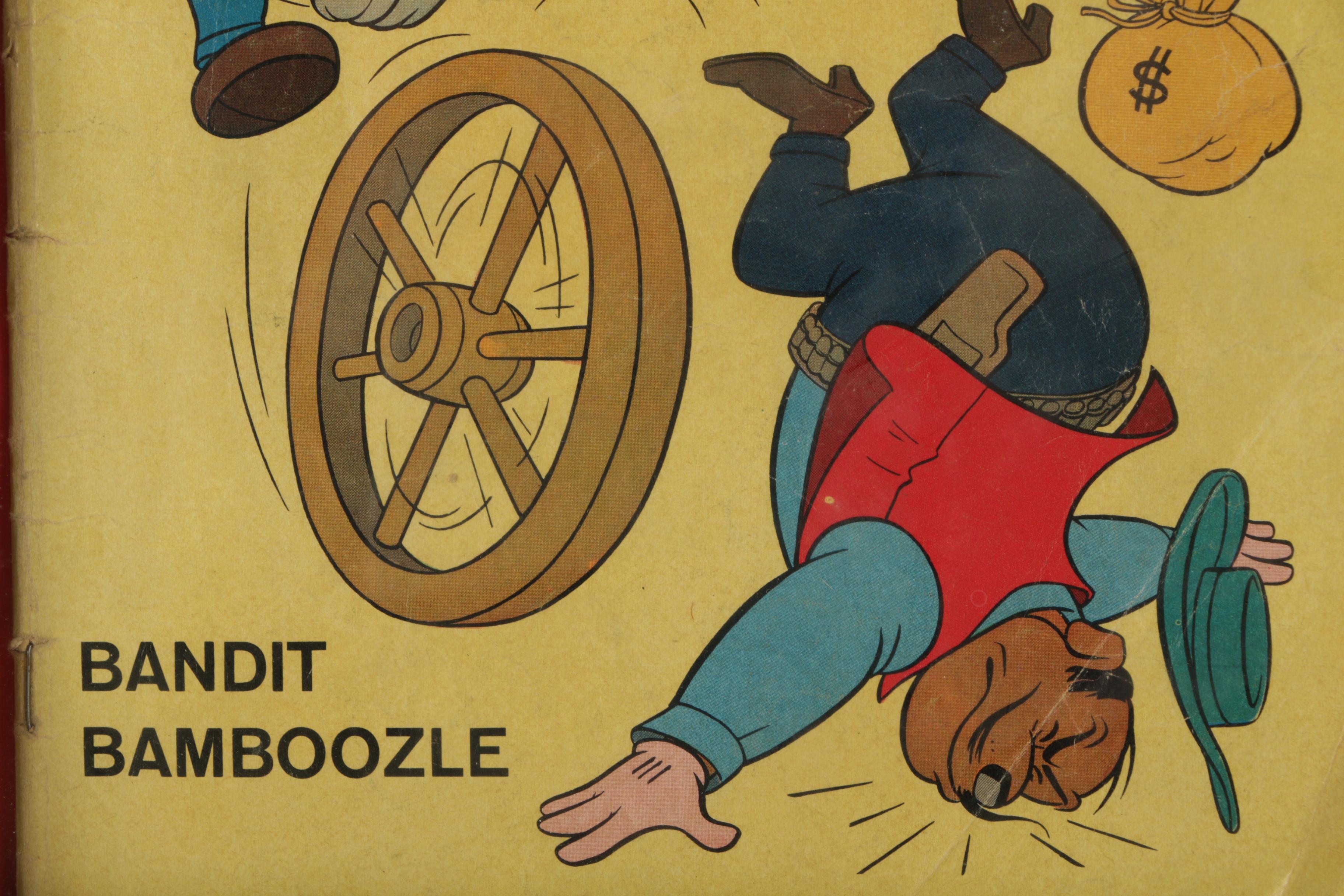 Framed Vintage Mickey Mouse Books and Memorabilia