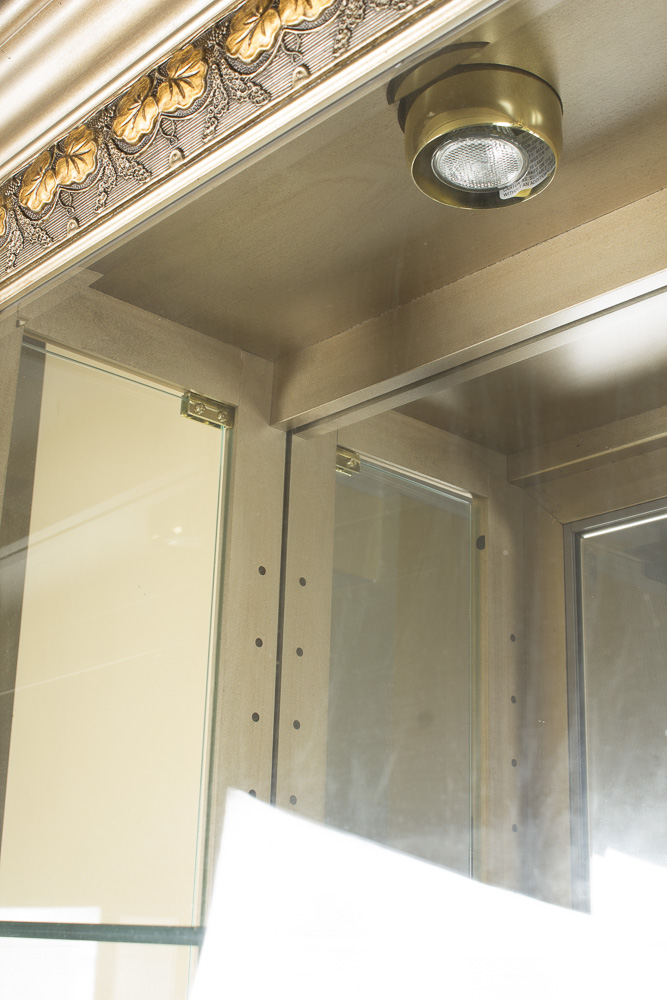 Contemporary Lighted Curio Cabinet