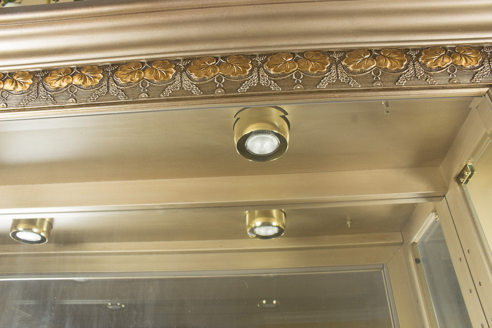 Contemporary Lighted Curio Cabinet